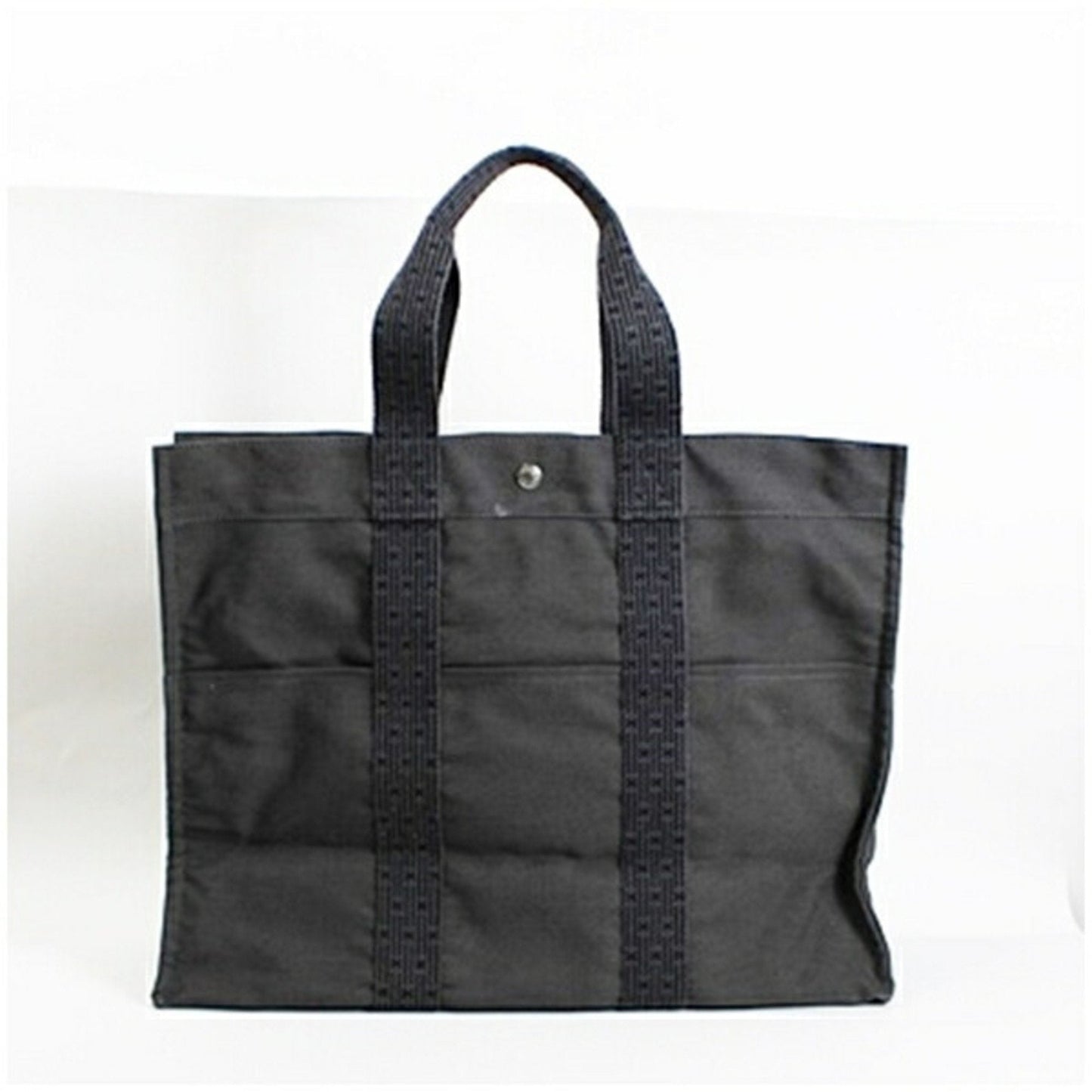 Hermes Gray Nylon Canvas Tote Bag ( )