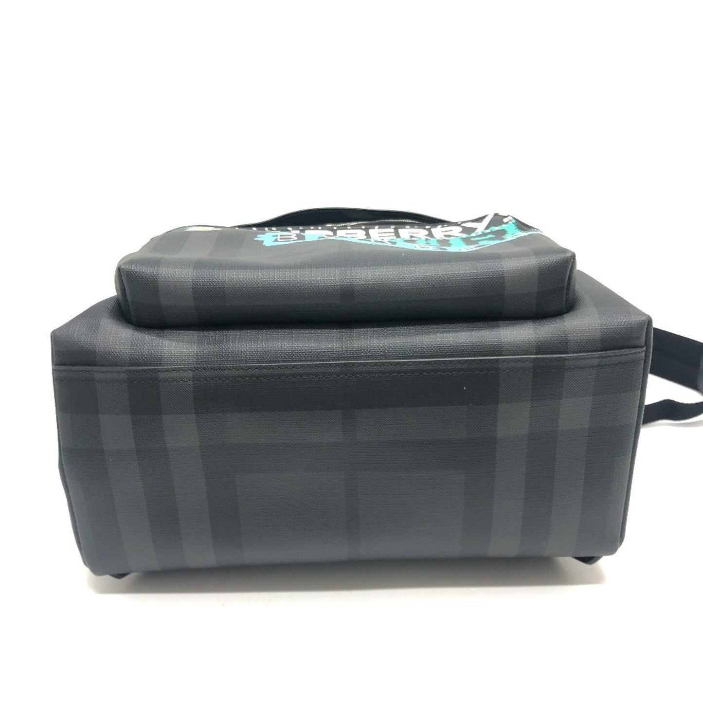Burberry Gray Multi-Color Pvc Backpack ( )