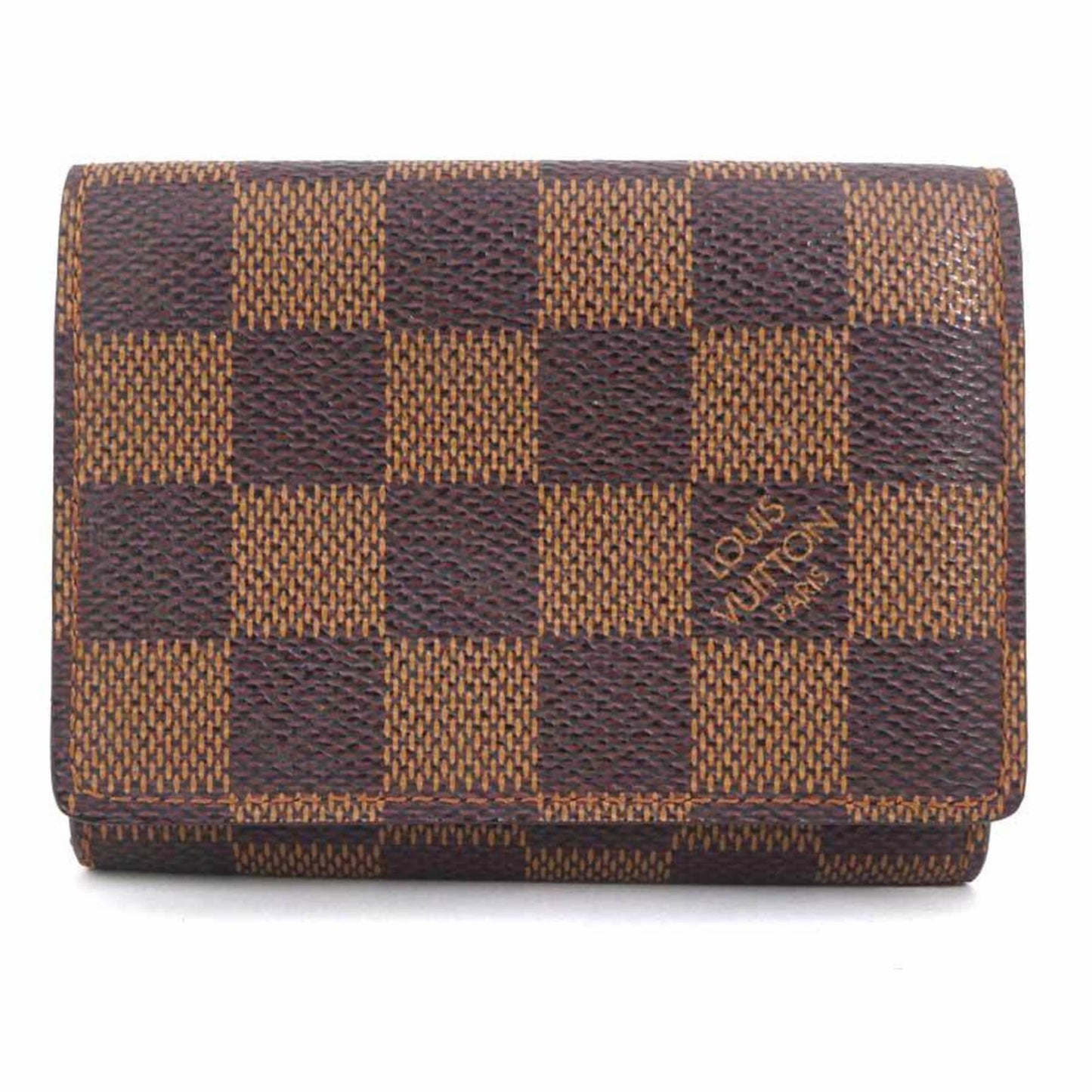 LOUIS VUITTON Card Case Damier Anvelop Carte de Visite Canvas Brown Unisex N62920