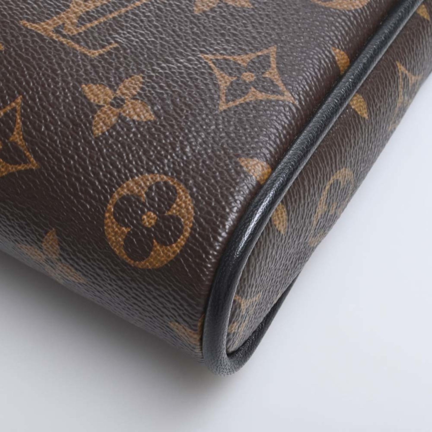 LOUIS VUITTON Monogram Blox Pochette Shoulder Bag Brown/Black/Blue Women's