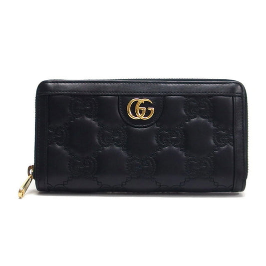 Gucci Black Leather Long Wallet (Bi-Fold) ( )