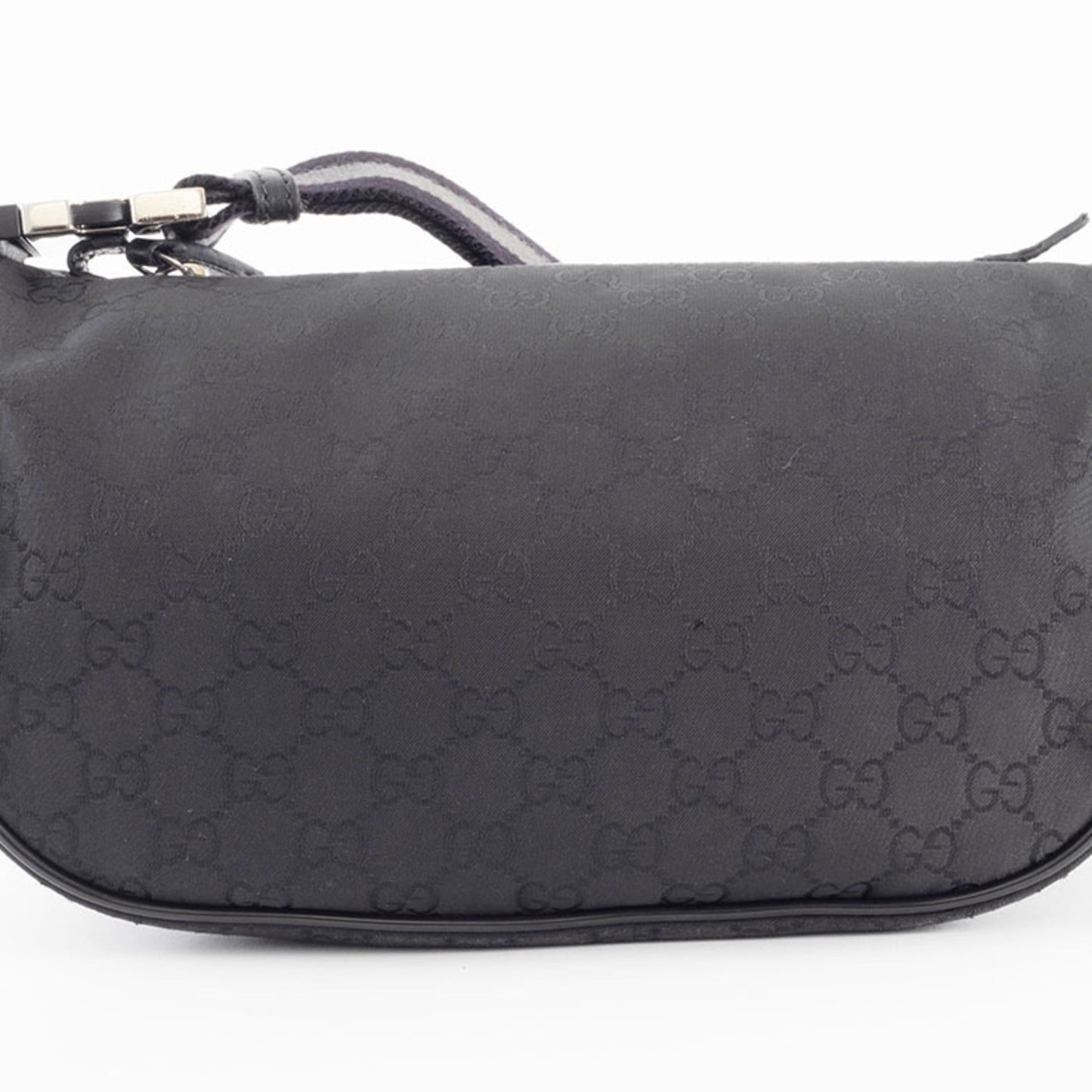 Gucci Black Nylon Pochette Shoulder Bag Sling Bag ( )