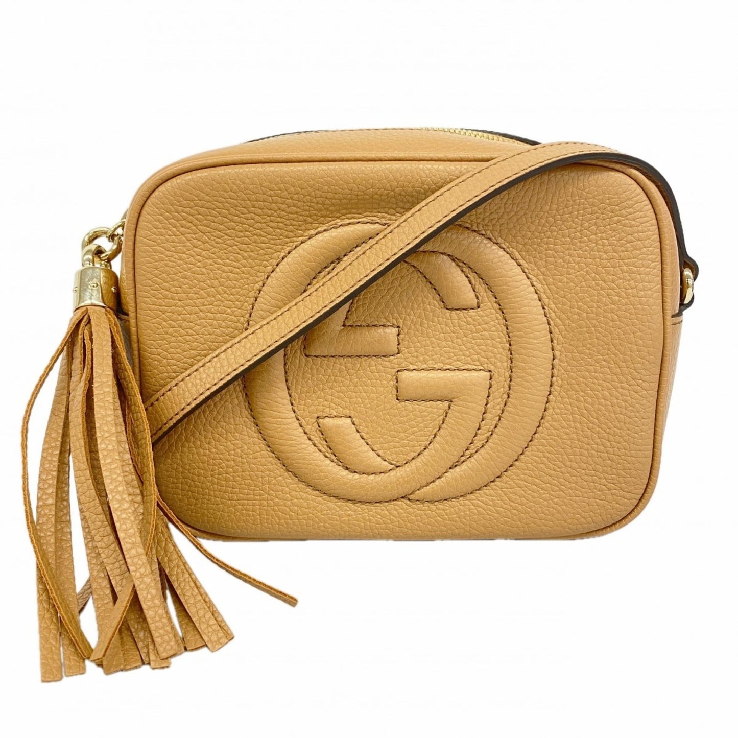 Gucci Beige Leather Shoulder Bag ( )