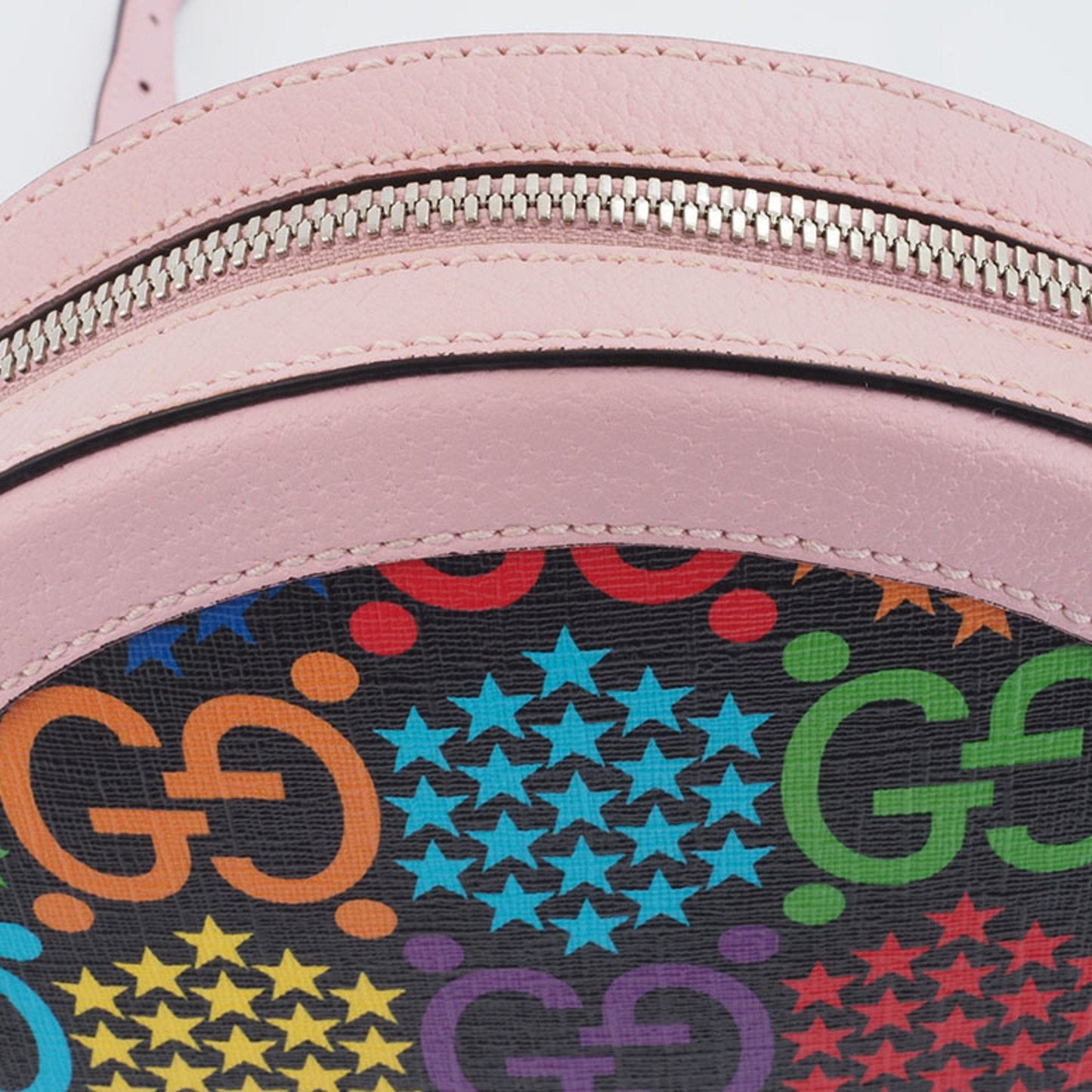Gucci Multi-Color Pink Pvc Leather Shoulder Bag ( )