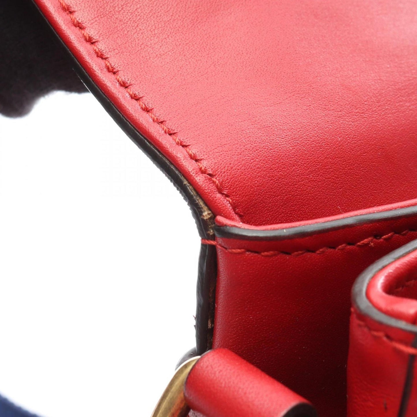 Gucci Red Color Leather Shoulder Bag ( )