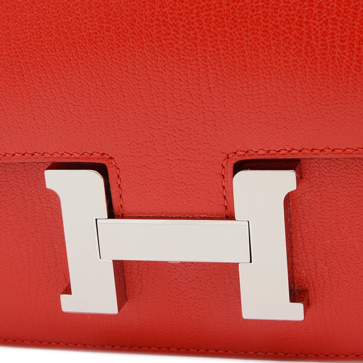 Hermes Constance Silver Chevre Leather Shoulder Bag ( )