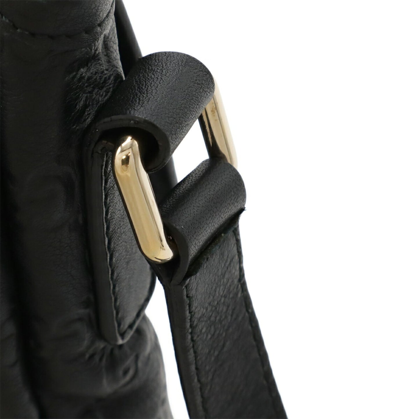 Gucci Black Leather Shoulder Bag ( )