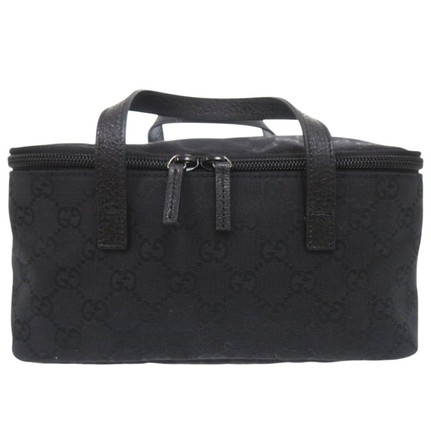 Gucci Black Gg Canvas Pouch Vanity Bag ( )