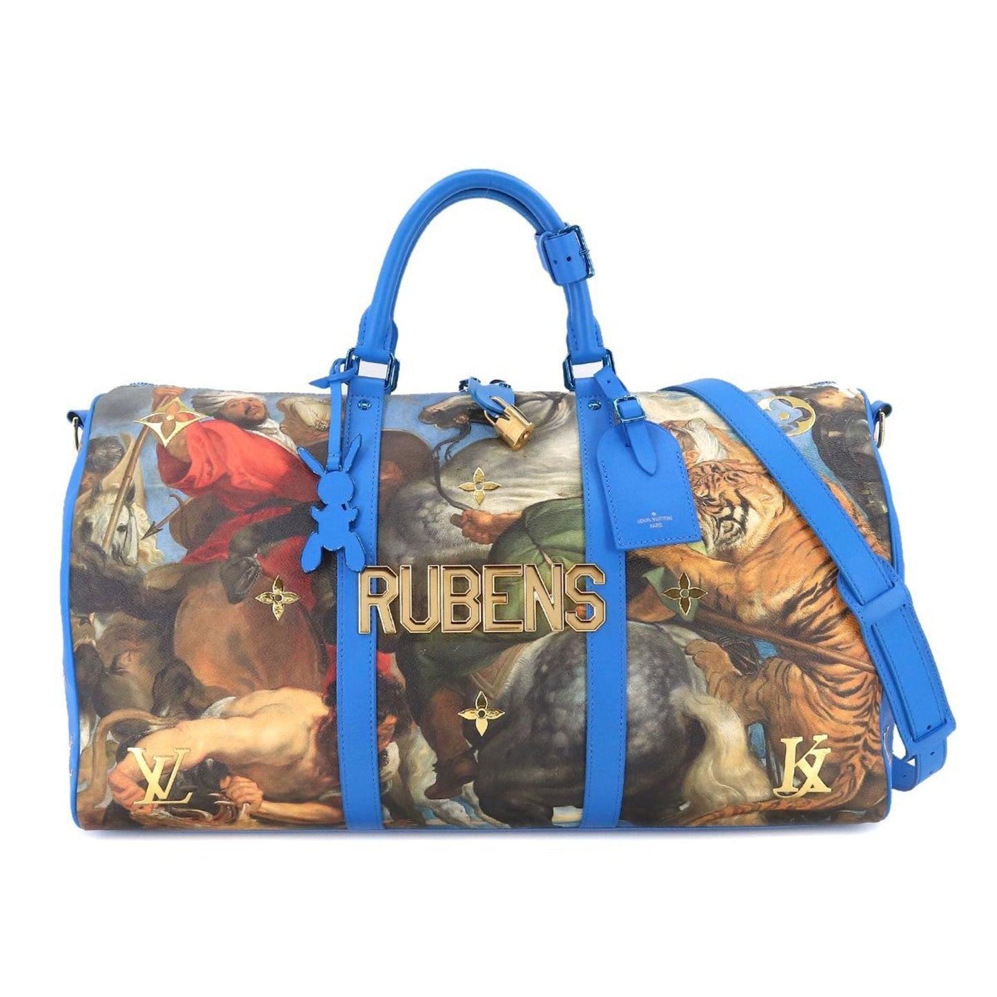 LOUIS VUITTON Masters Rubens Keepall Bandouliere 50 2way Boston Bag Blue M43344