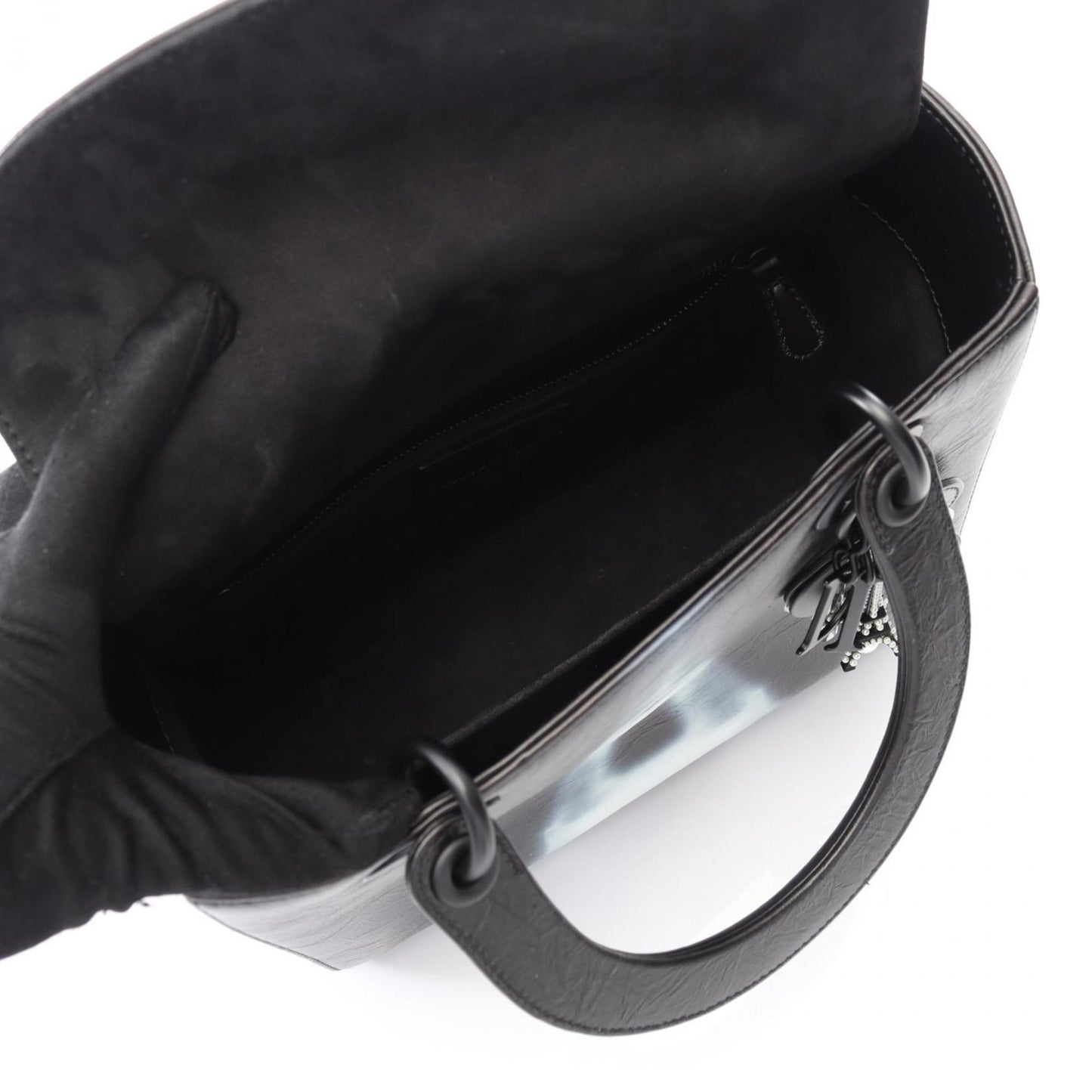 Christian Dior Black Leather Handbag ()