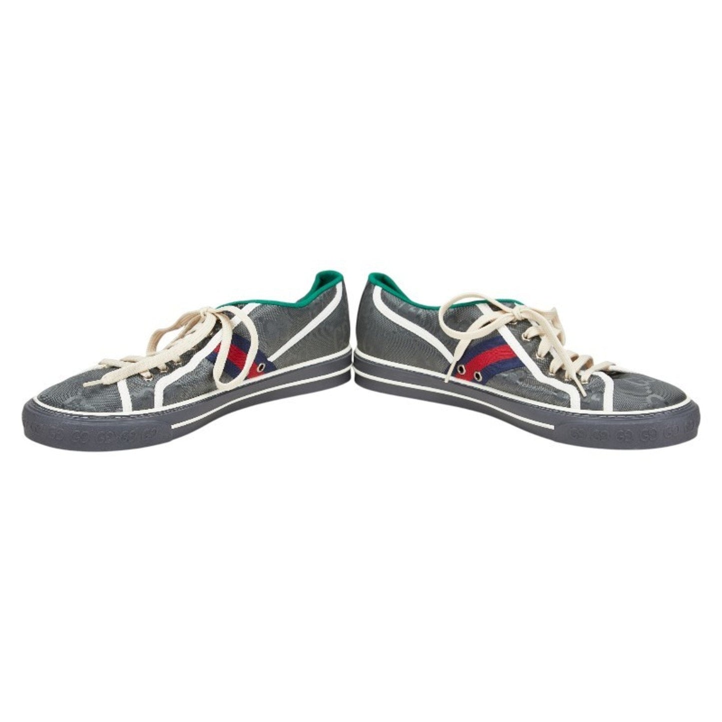 Gucci Gray Multi-Color Sneakers ( )