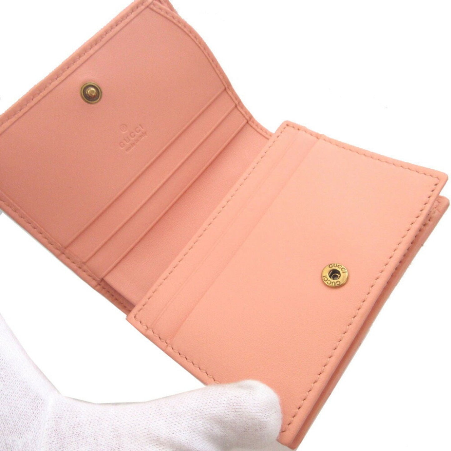 Gucci Pink Leather Wallet (Bi-Fold) ( )
