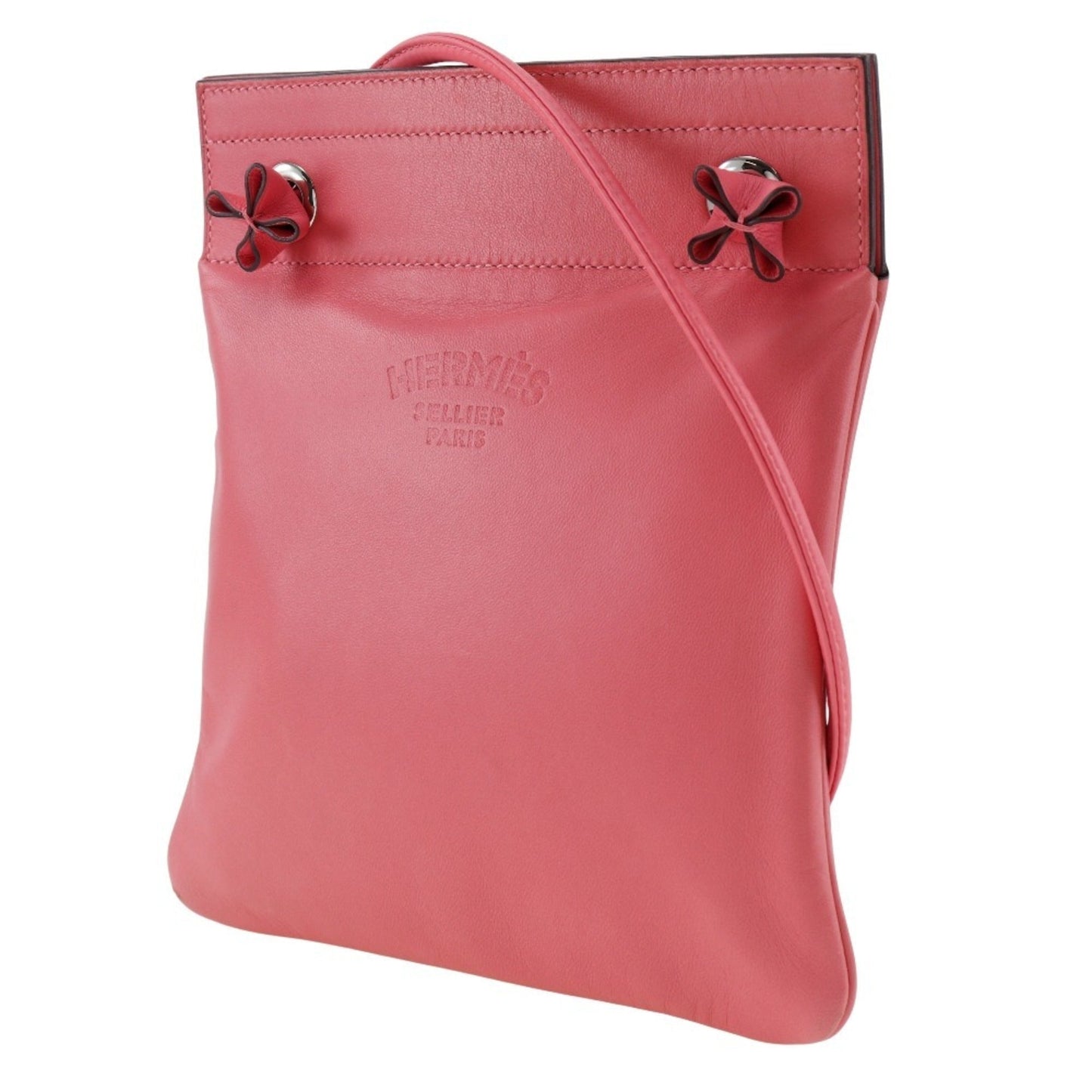 Hermes Pink Leather Shoulder Bag ( )