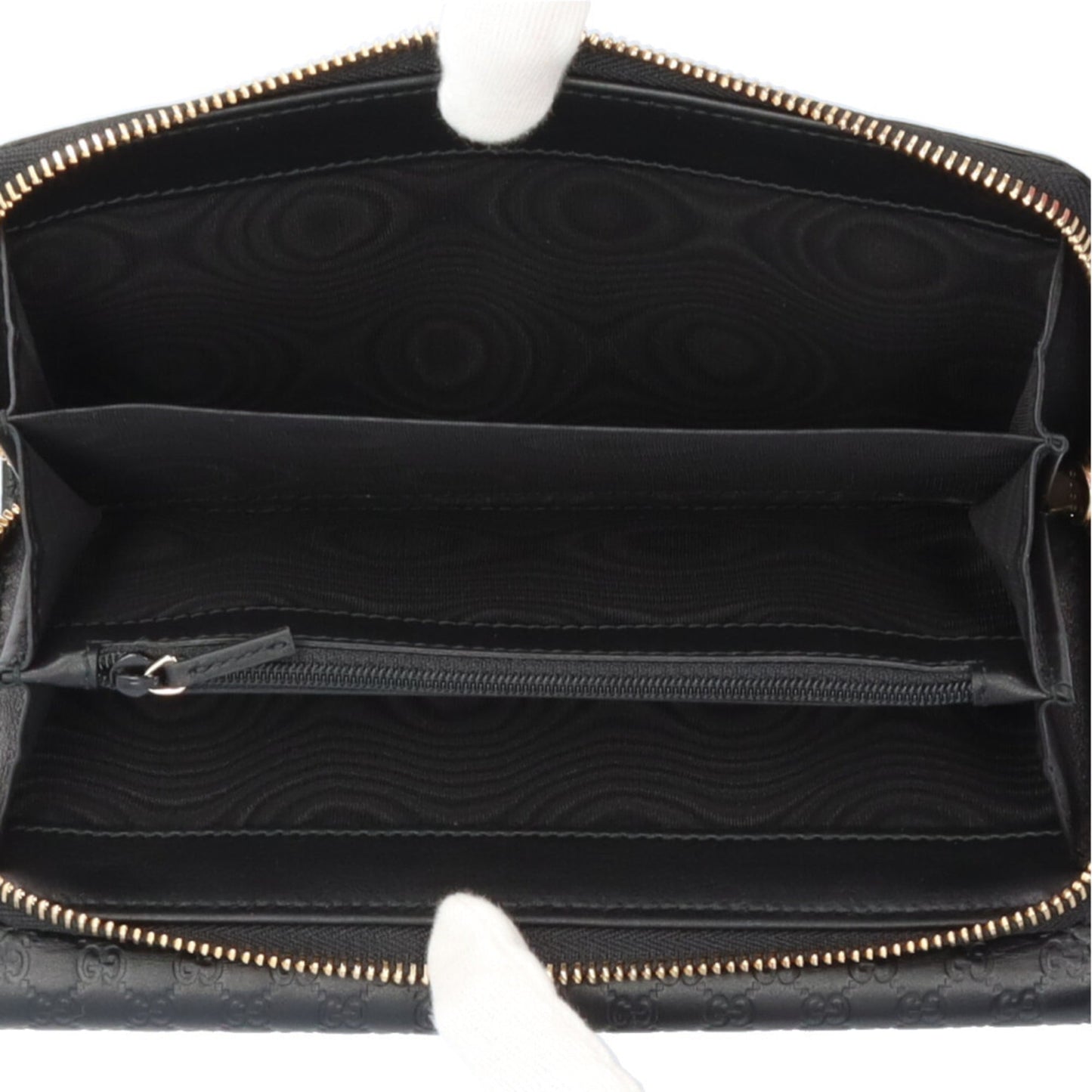 Gucci Black Leather Long Wallet (Bi-Fold) ( )