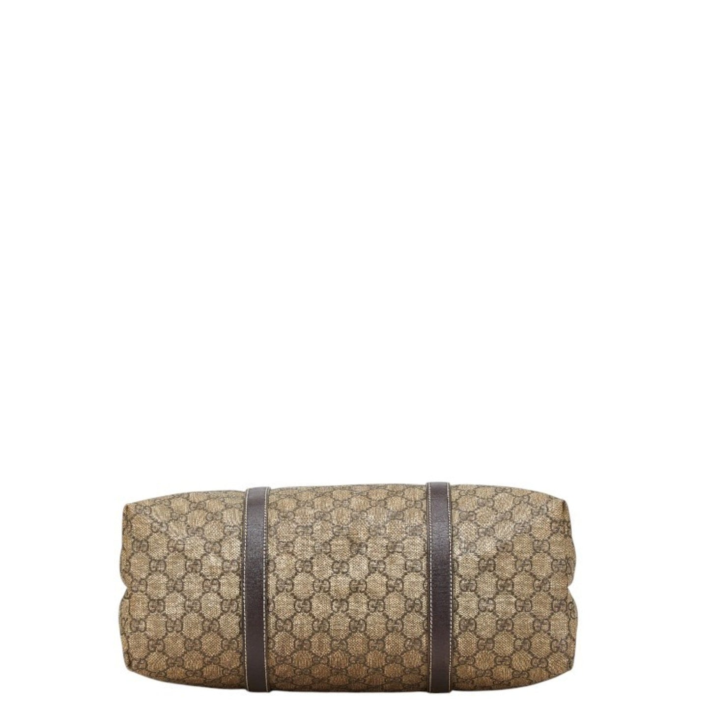 Gucci Beige Brown Pvc Leather Shoulder Bag Tote Bag ( )