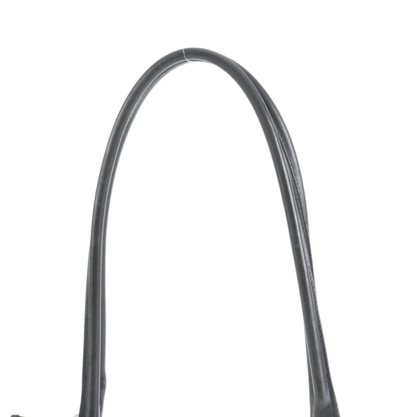 Gucci Black Leather Canvas Tote Bag ( )
