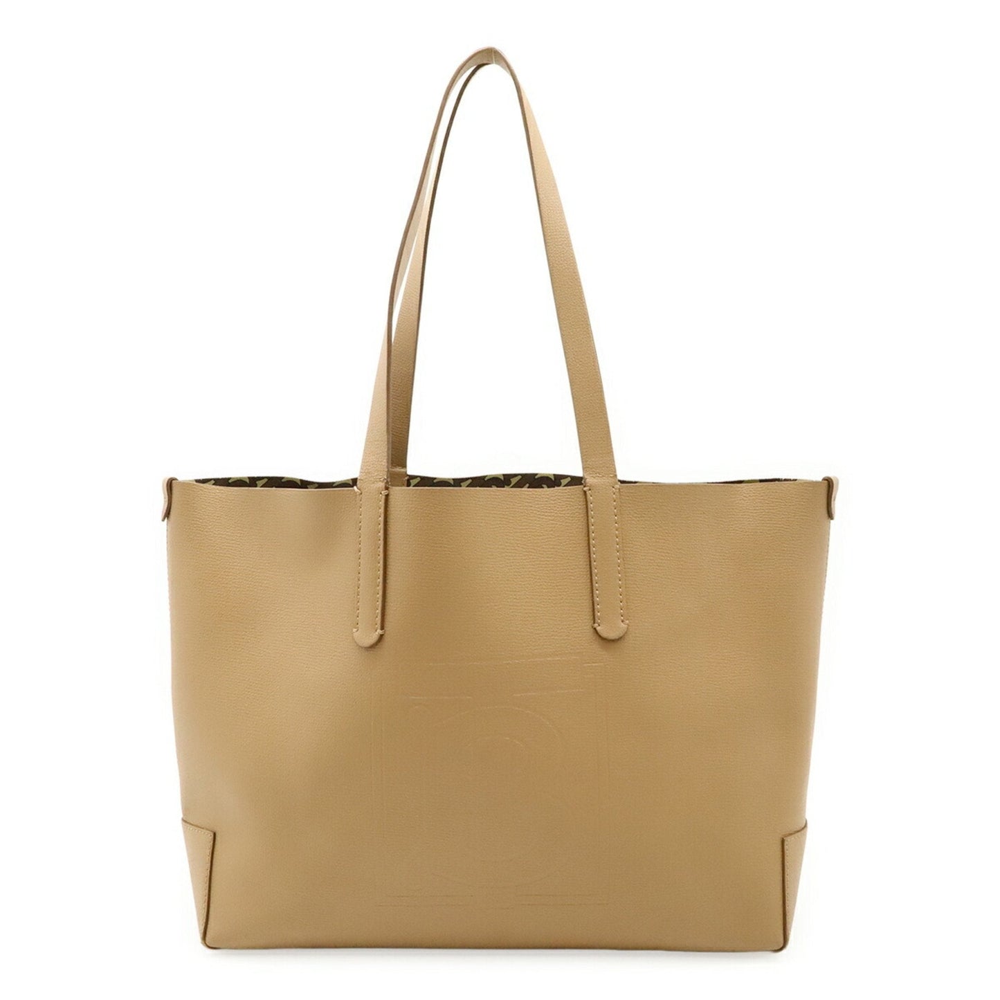 Burberry Beige Leather Shoulder Bag Tote Bag ( )