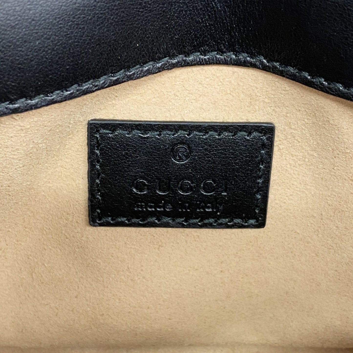 Gucci Black Leather Shoulder Bag ( )