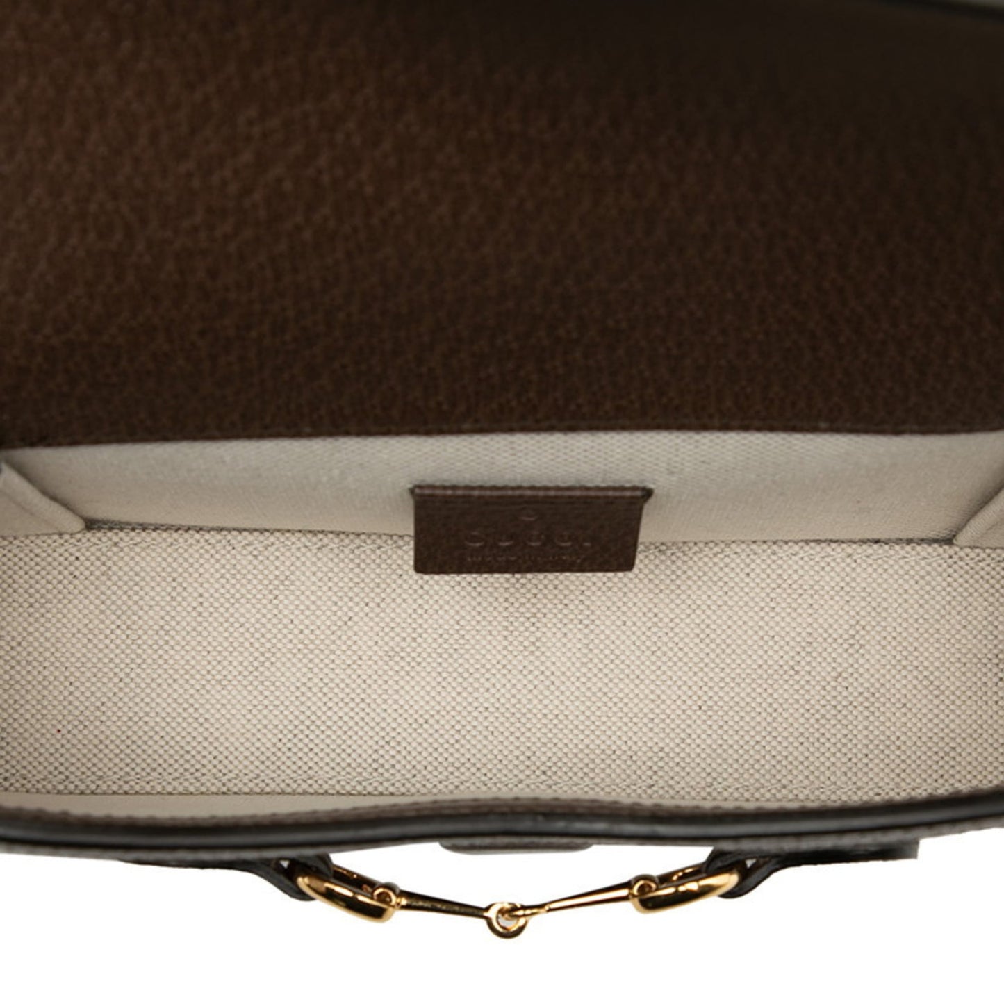 Gucci Brown Canvas Leather Shoulder Bag ( )