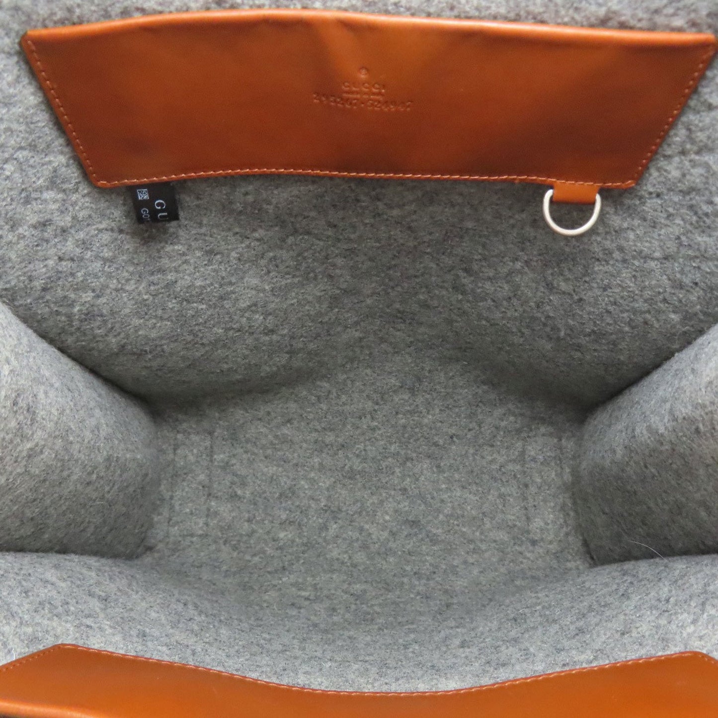 Gucci Gray Felt Tote Bag ( )
