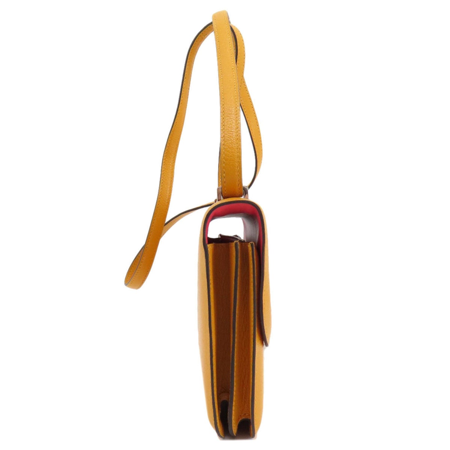 Hermes Moutarde Chevre Leather Shoulder Bag ( )