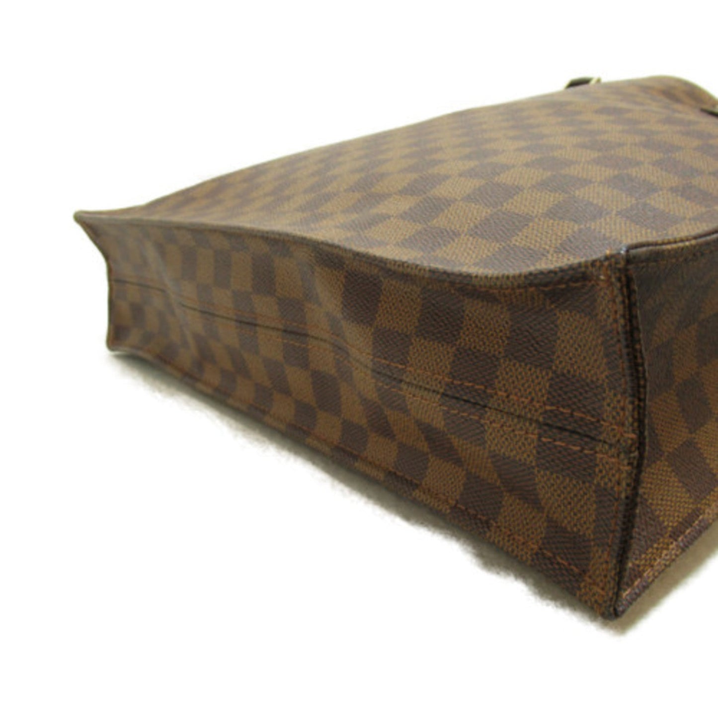 LOUIS VUITTON Sac Plat Brown Ebene Damier PVC coated canvas Handbag