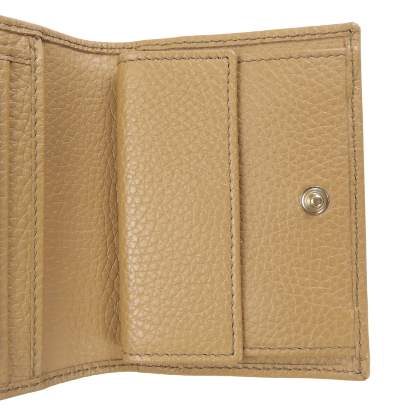 Gucci Beige Leather Wallet (Tri-Fold) ( )