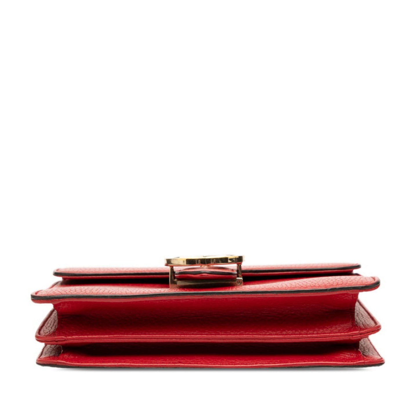 Gucci Red Color Leather Shoulder Bag ( )