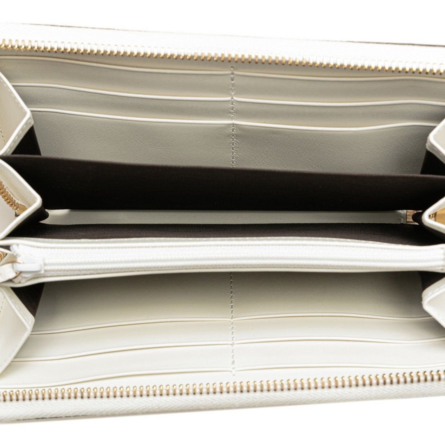 Gucci White Pvc Leather Long Wallet (Bi-Fold) ( )