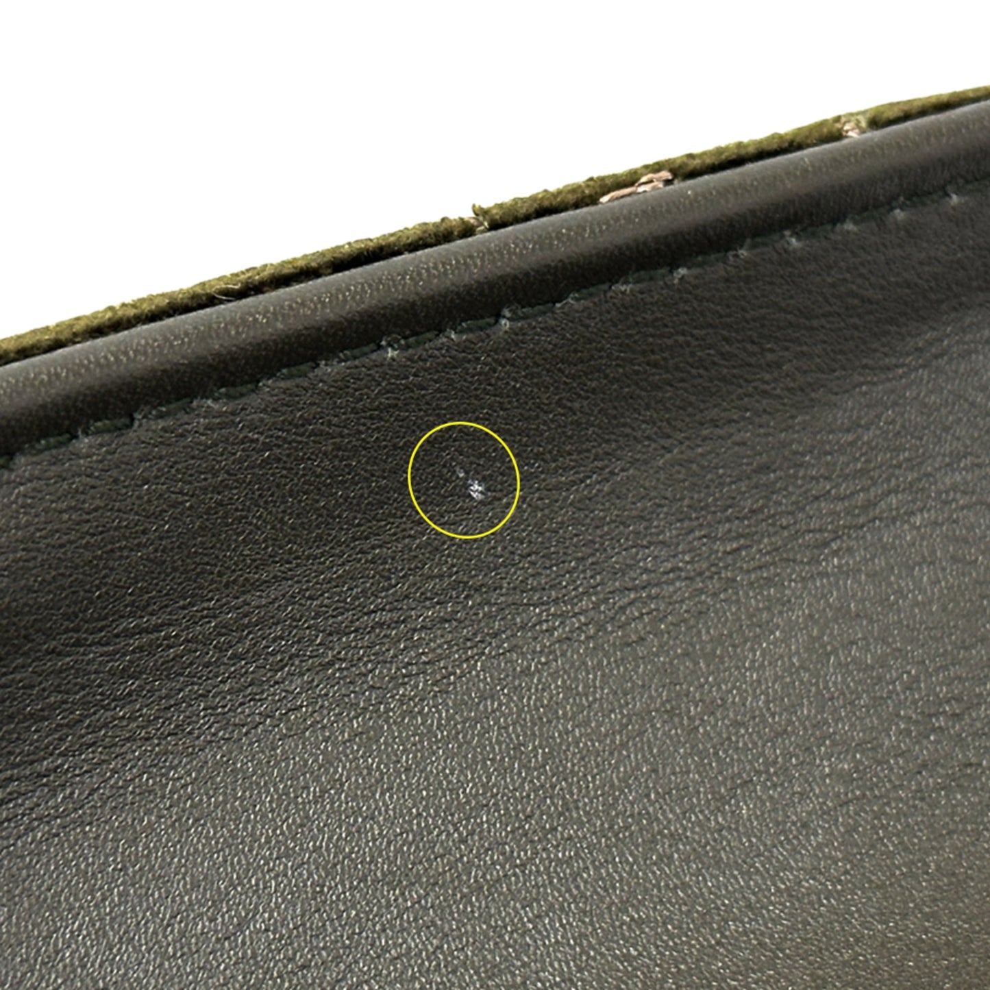 Gucci Khaki Suede Leather Shoulder Bag ( )