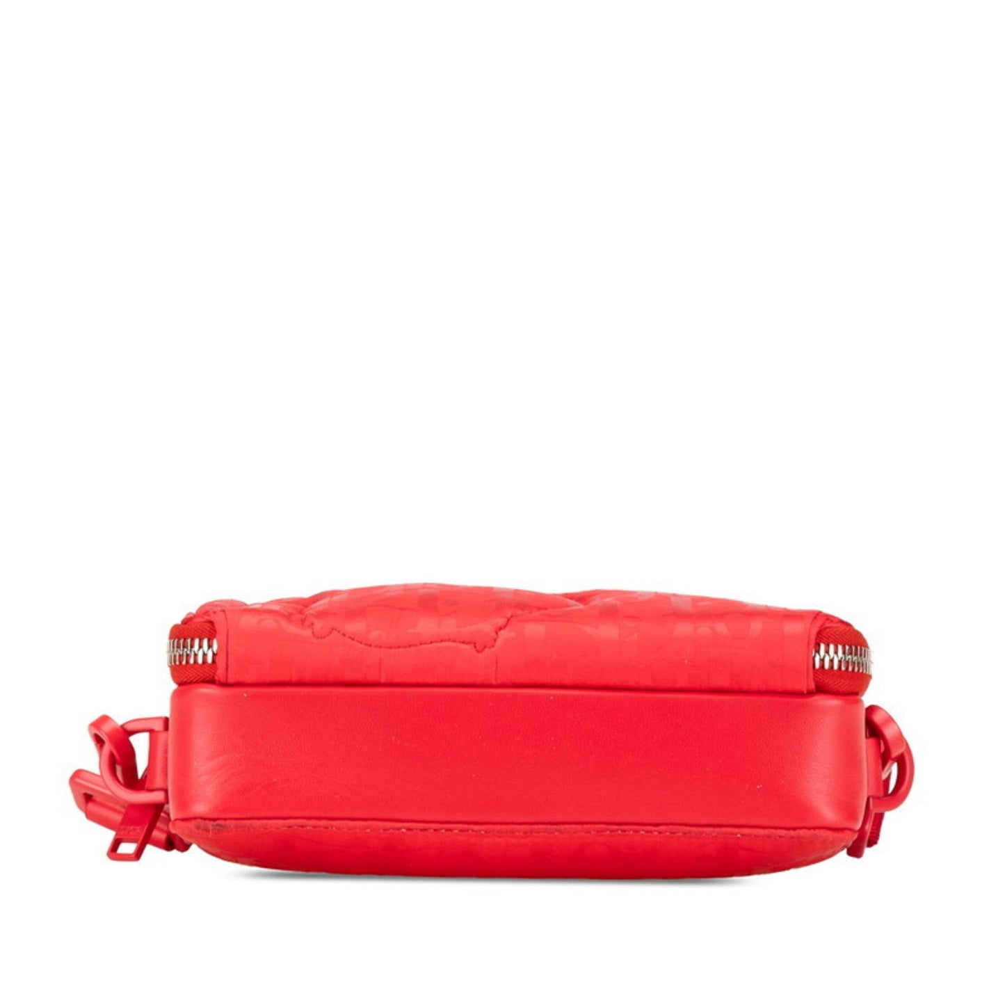 Christian Dior Red Color Nylon Leather Shoulder Bag ()