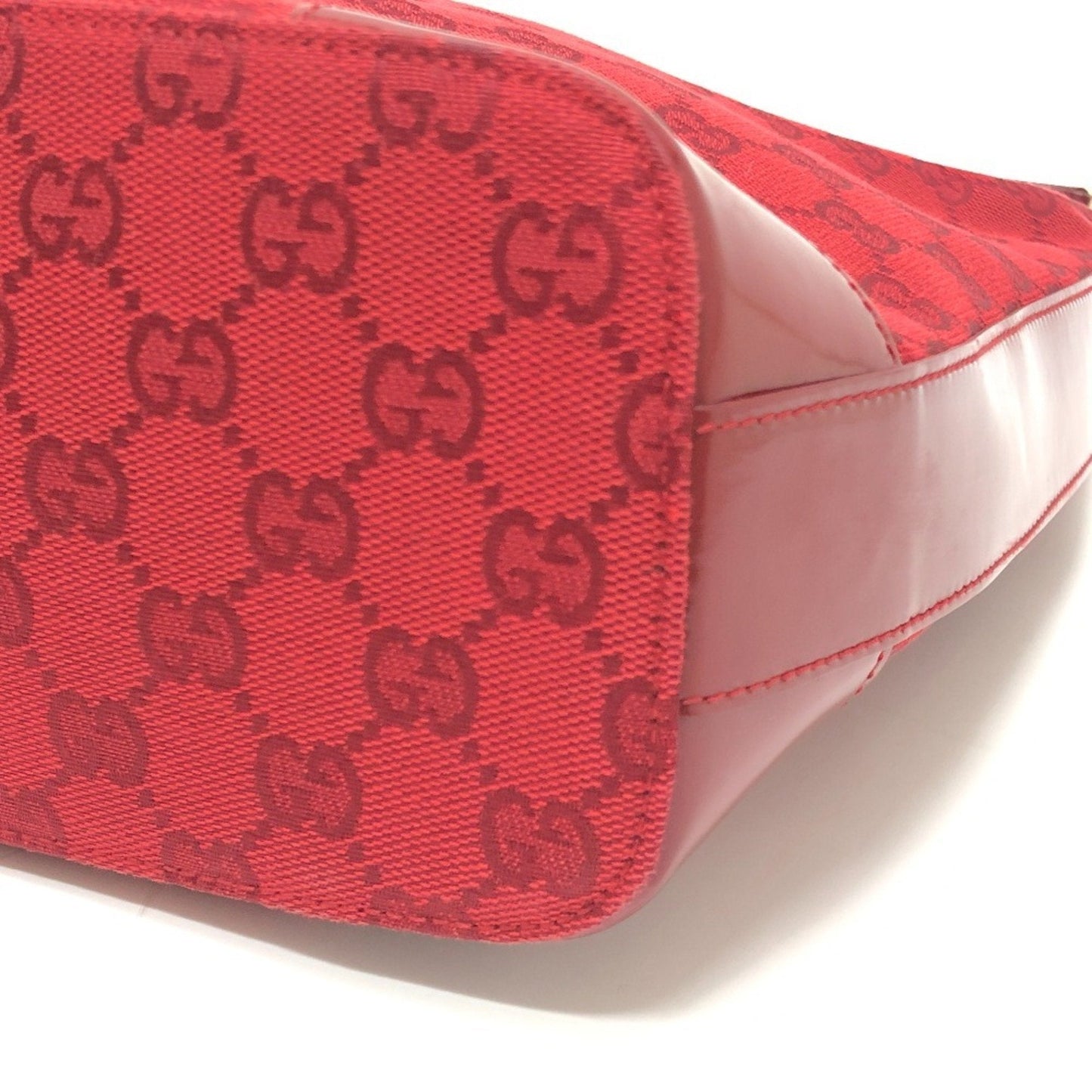 Gucci Gg Canvas Red Color Gg Canvas Handbag Shoulder Bag ( )