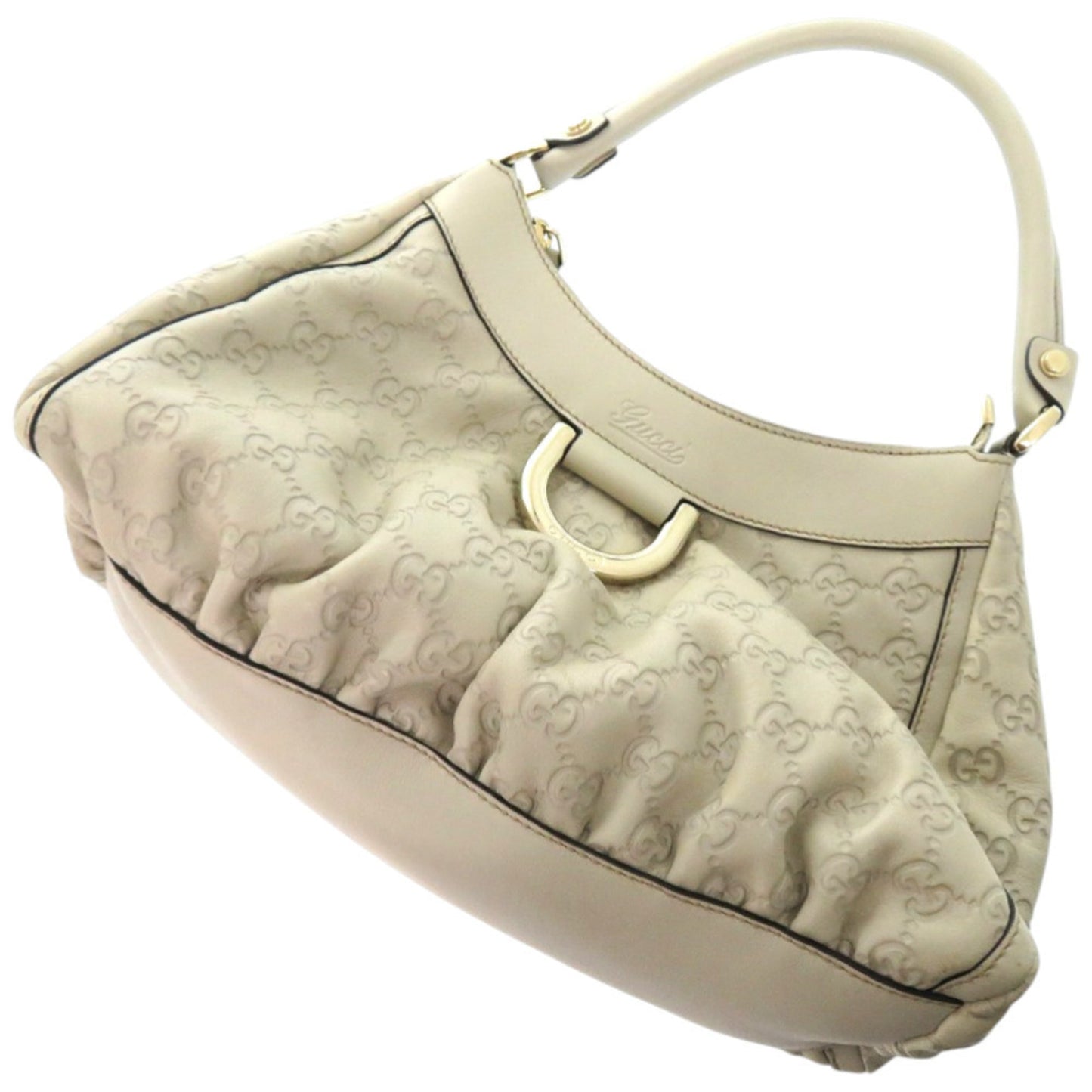 Gucci Ivory White Leather Shoulder Bag ( )