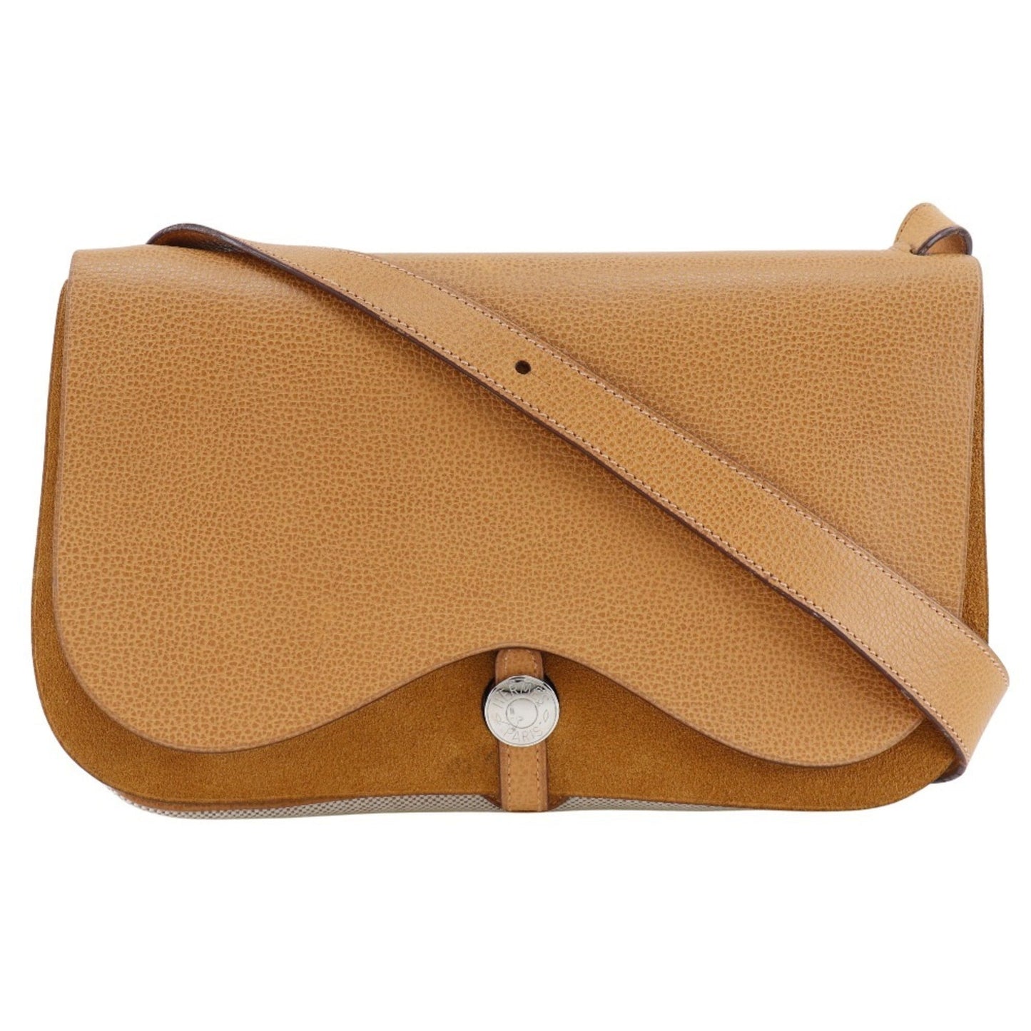 Hermes Brown Toile H Shoulder Bag ( )