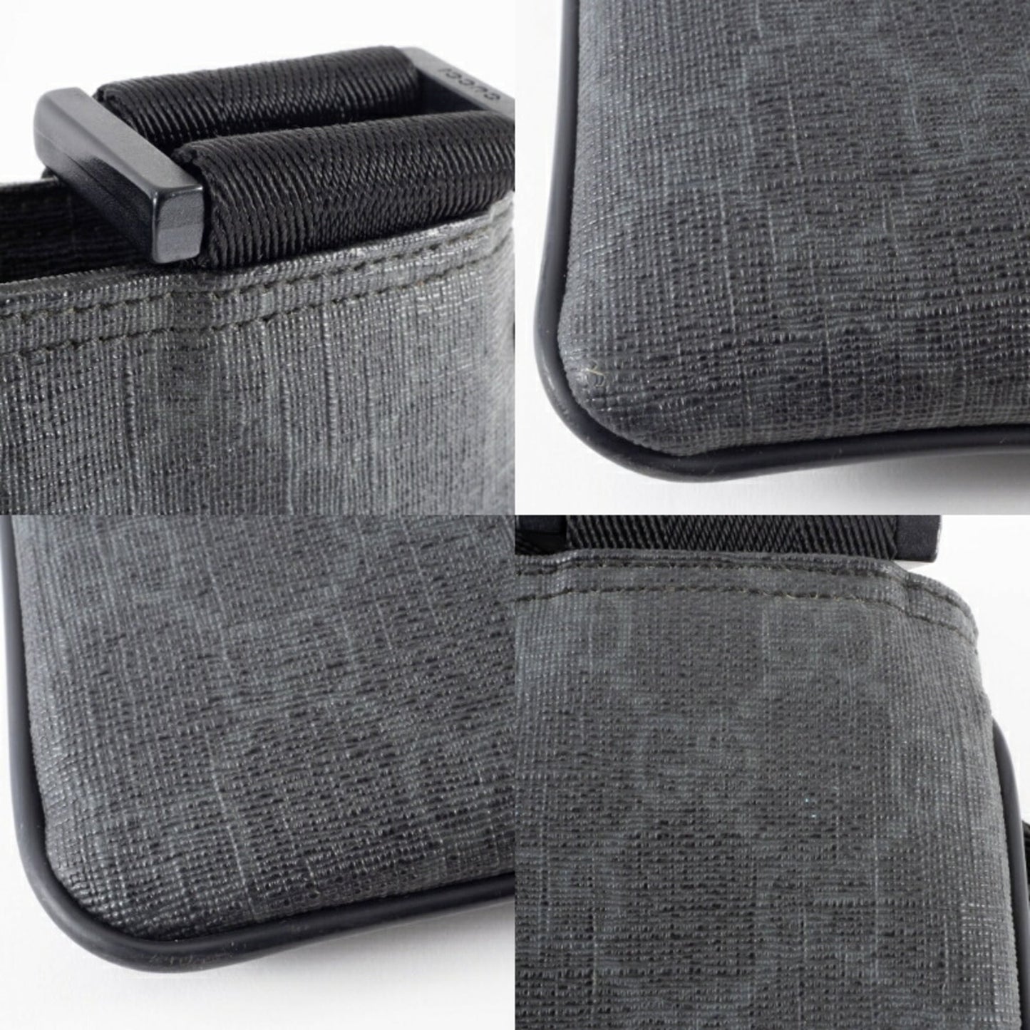 Gucci Gray Gg Supreme Leather Shoulder Bag ( )