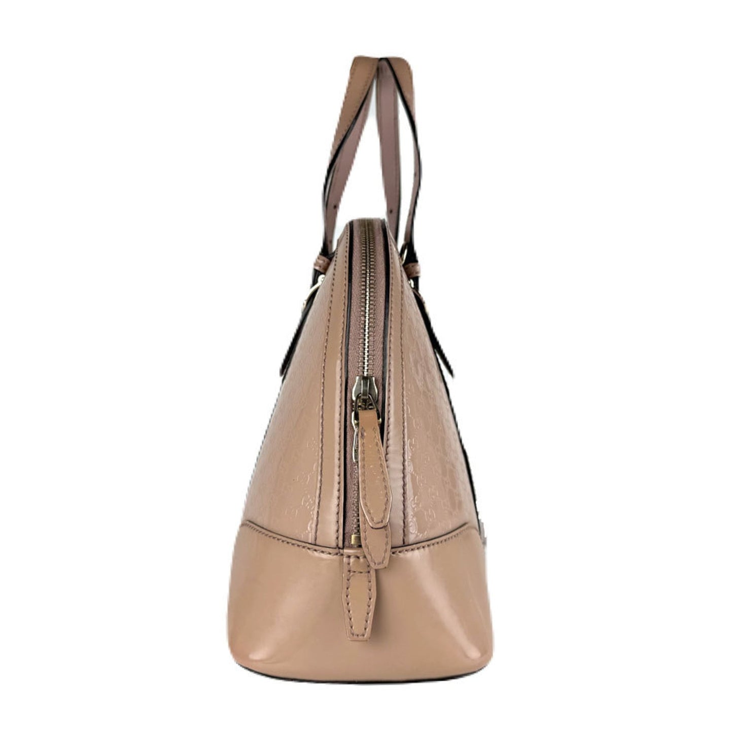 Gucci Pink Beige Patent Leather Handbag Shoulder Bag ( )