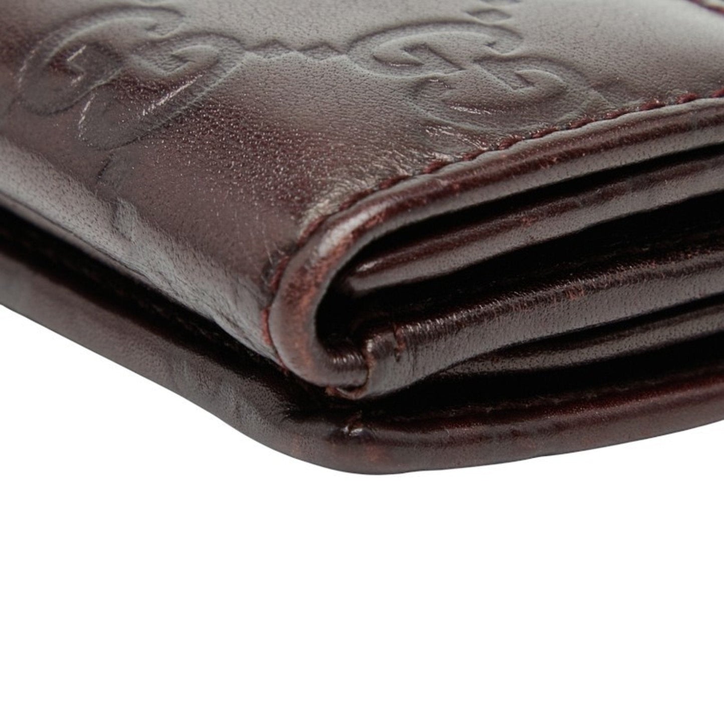 Gucci Brown Leather Long Wallet (Bi-Fold) ( )