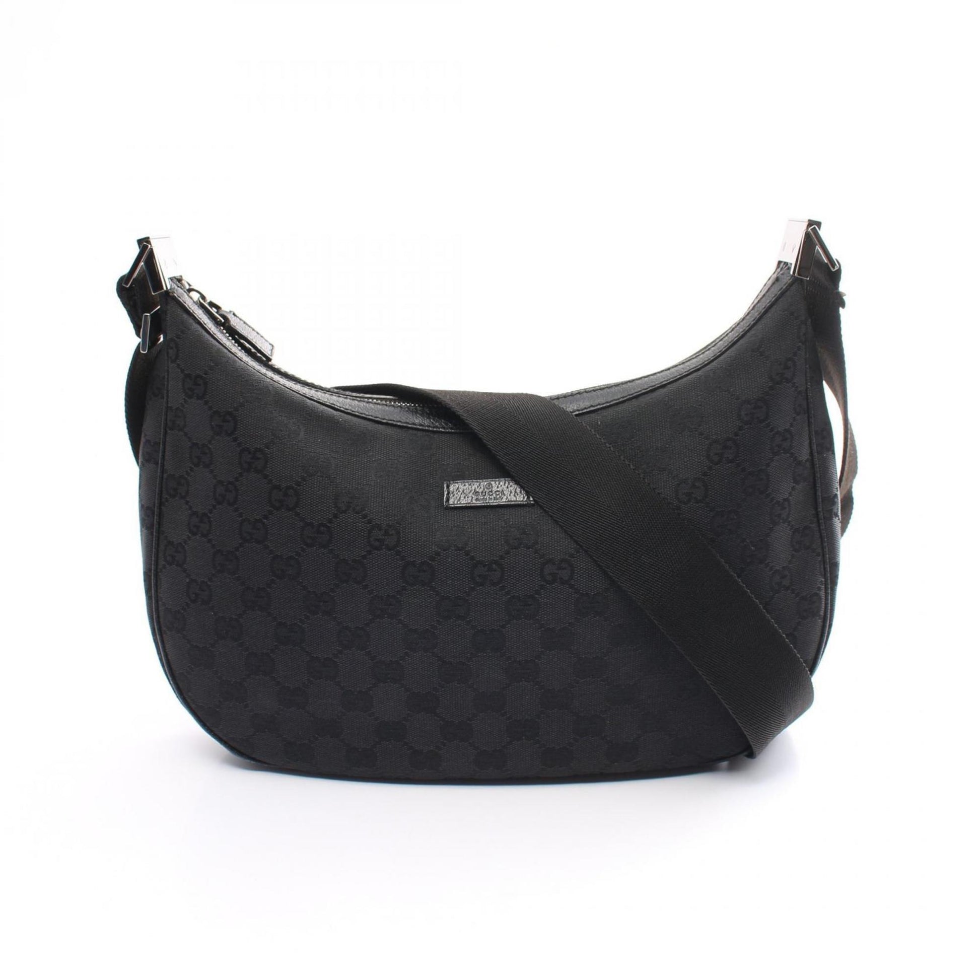 Gucci Leather Canvas Shoulder Bag