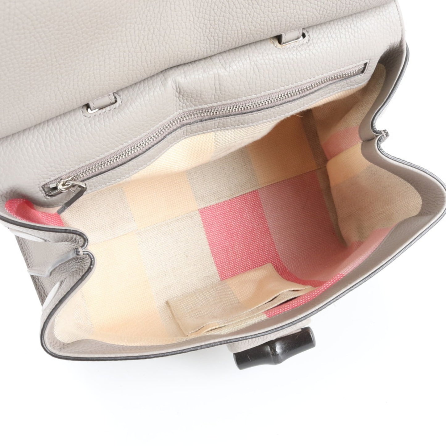 Gucci Gray Leather Handbag ( )