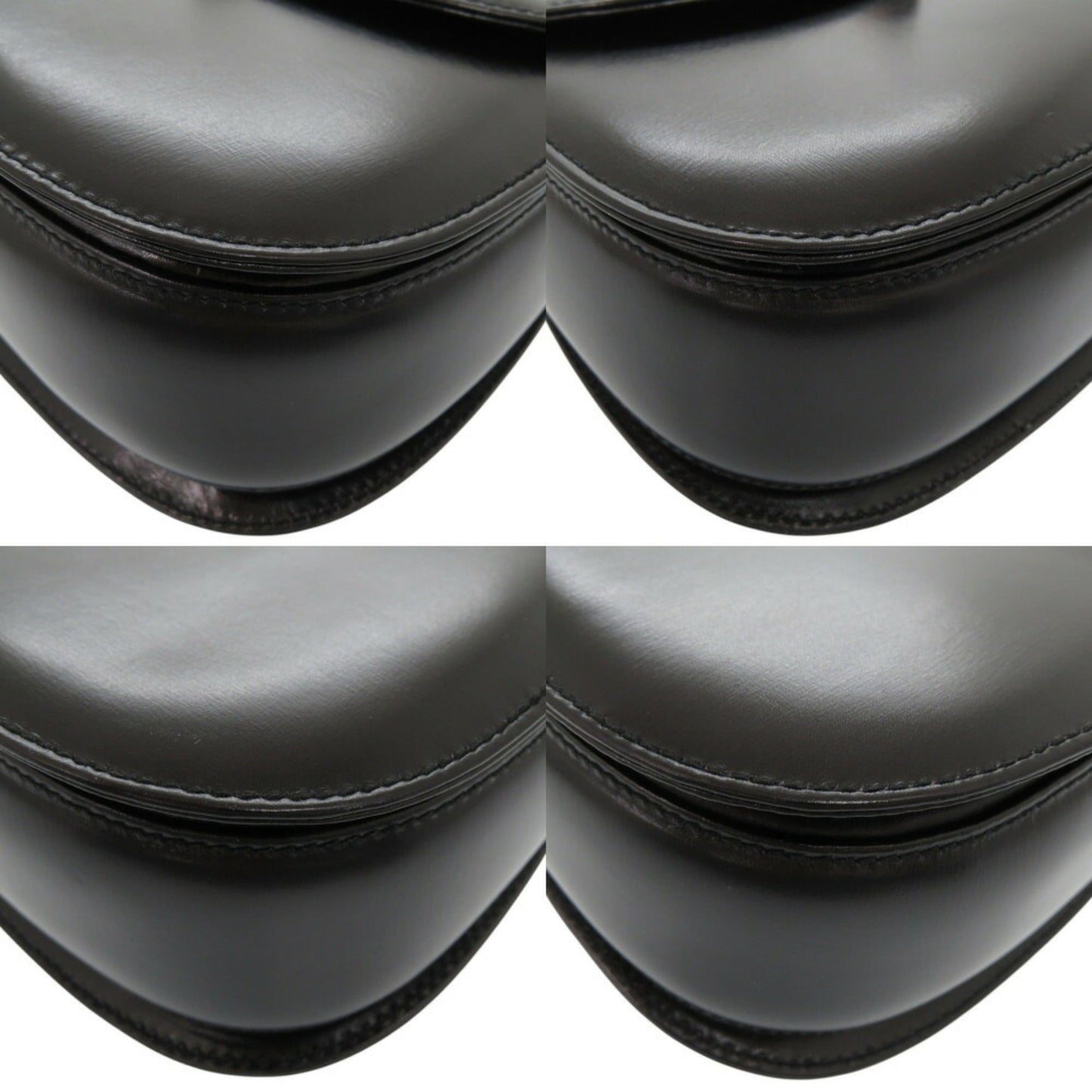 Gucci Black Leather Handbag Shoulder Bag ( )