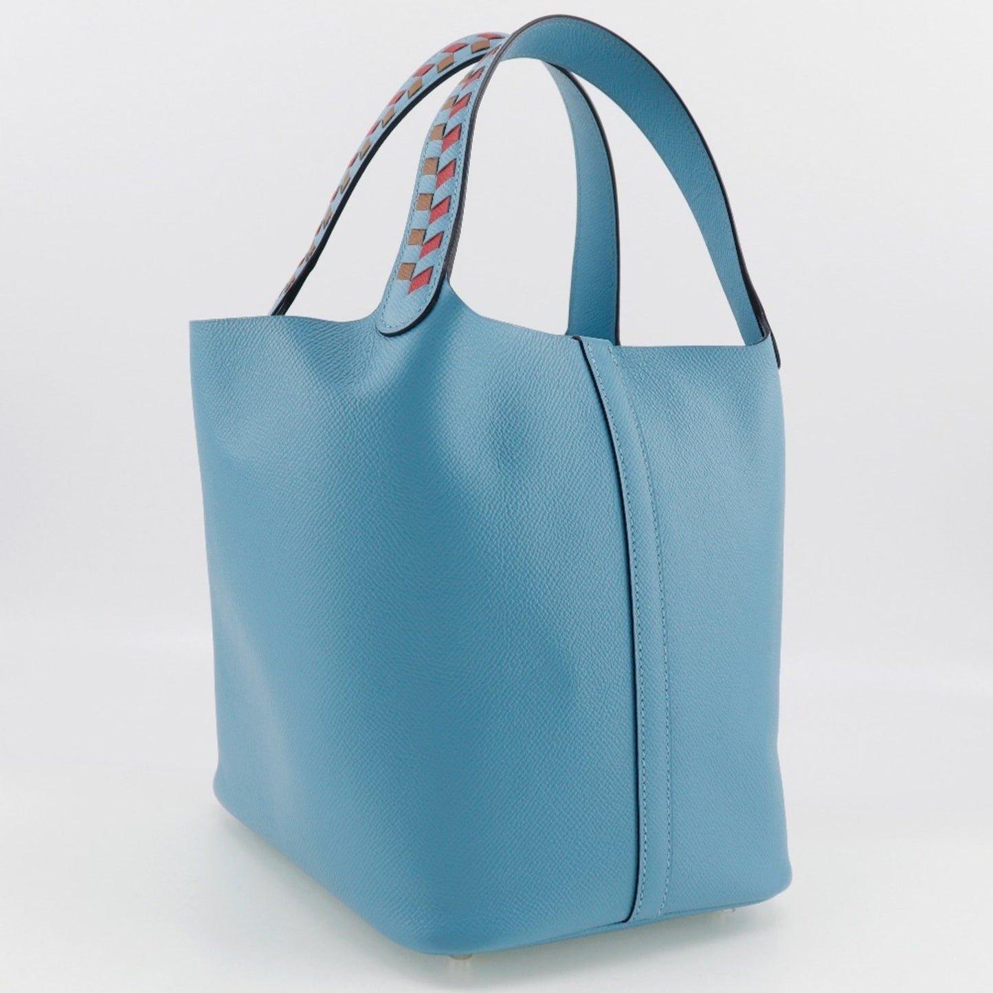 Hermes Light Blue Epsom Leather Handbag ( )