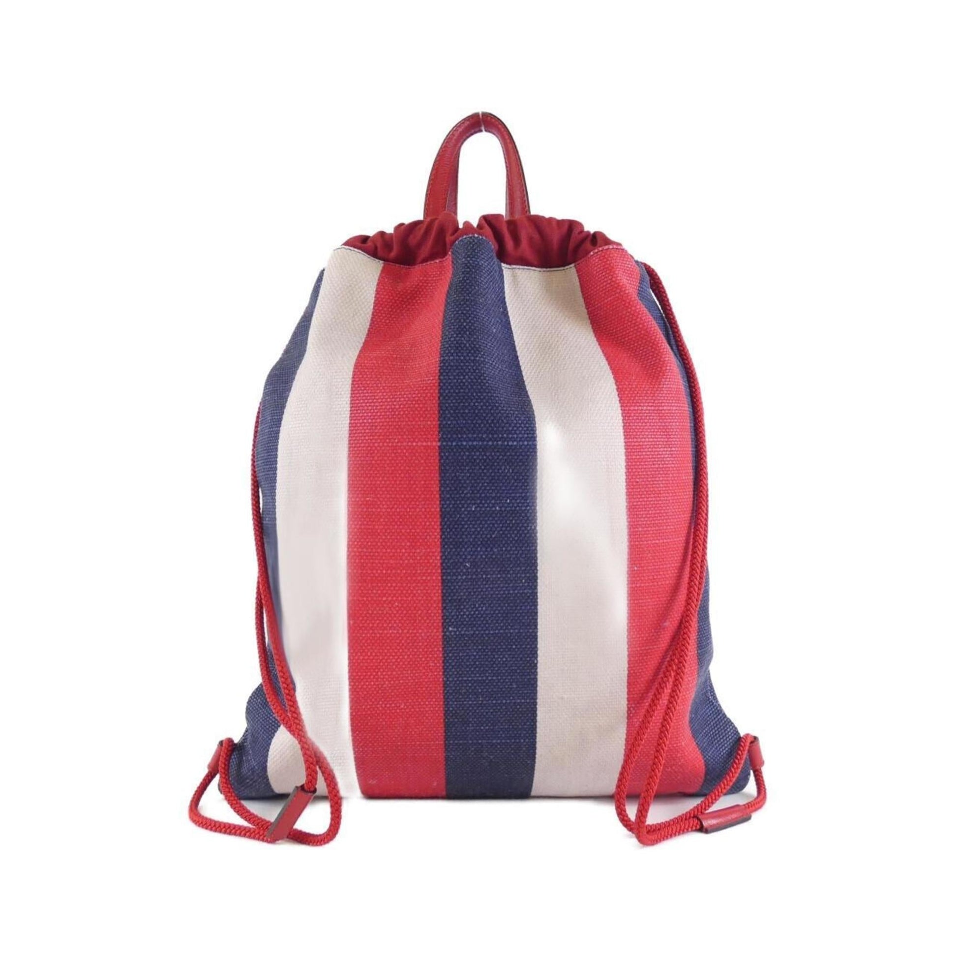 Gucci Leather Canvas Backpack