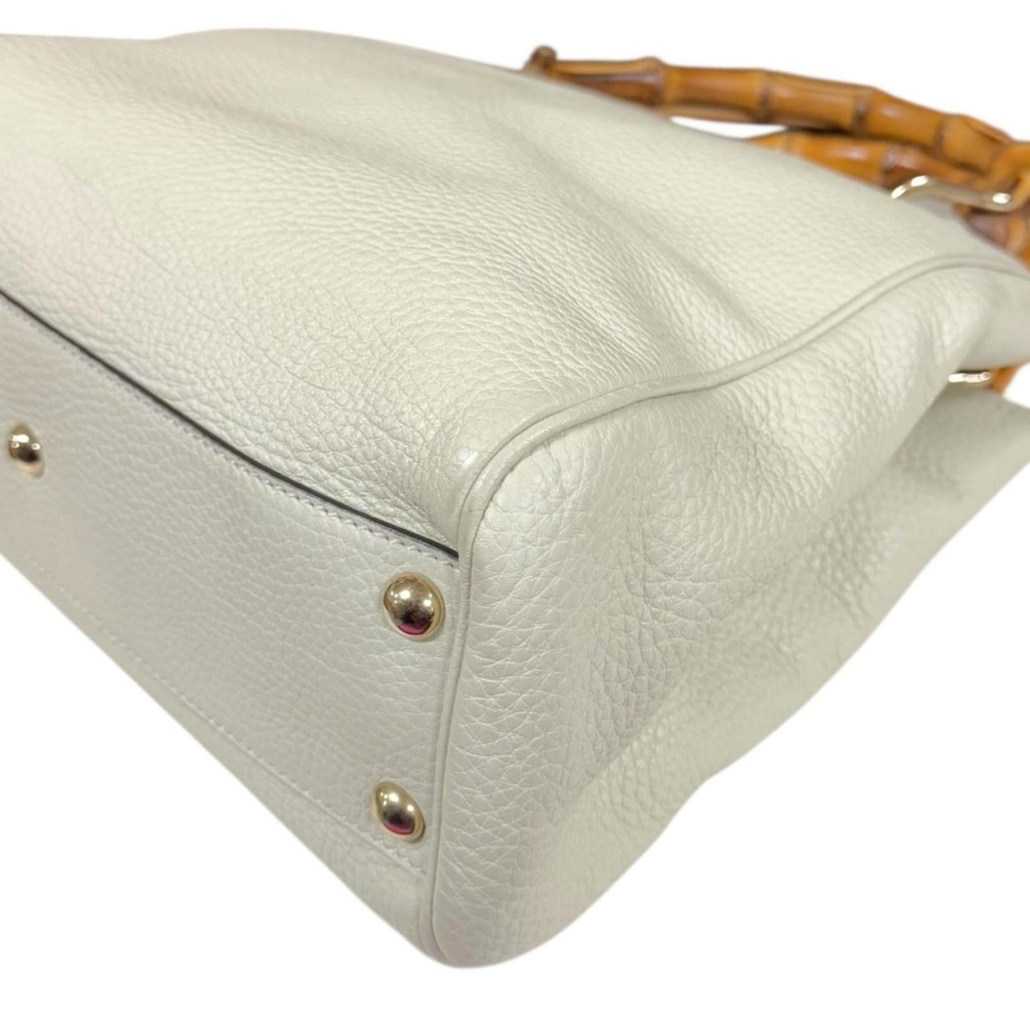 Gucci Ivory White Bamboo Shoulder Bag ( )