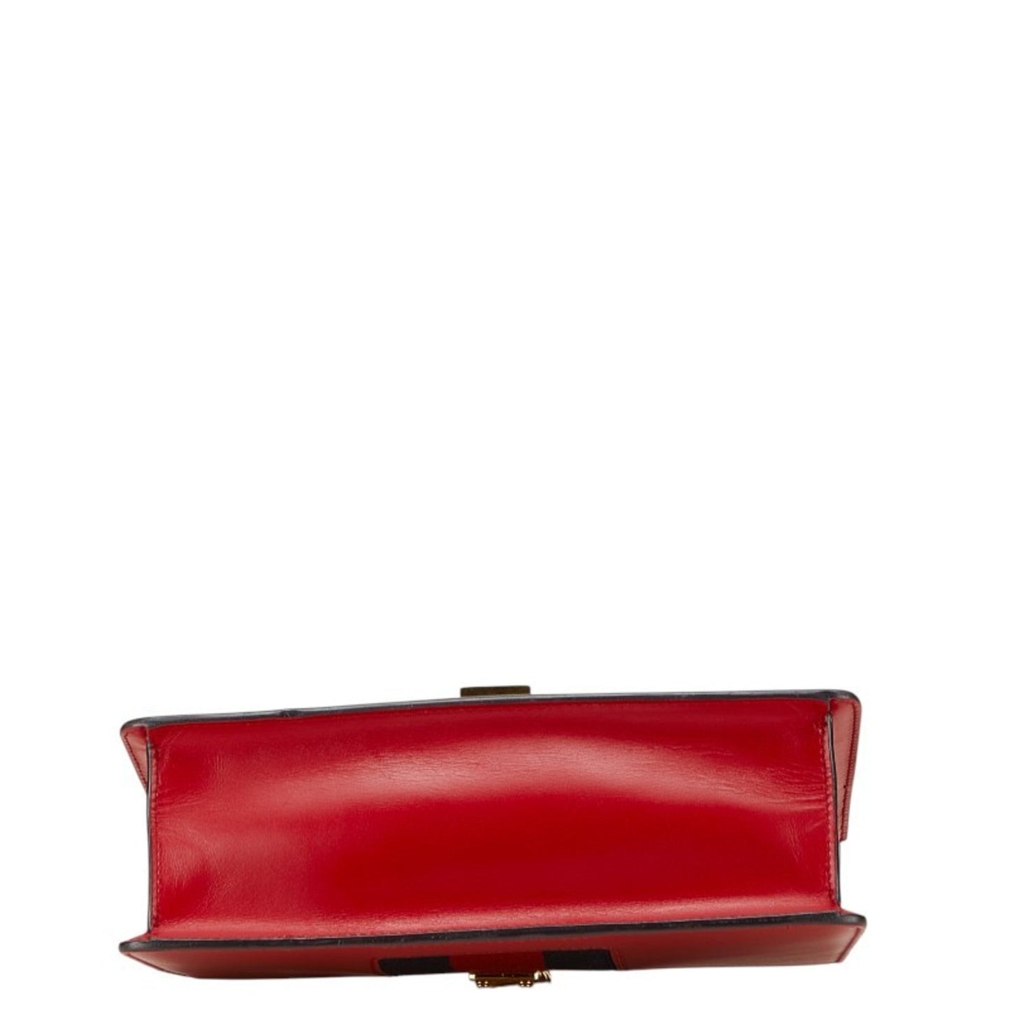 Gucci Navy Red Color Leather Shoulder Bag ( )