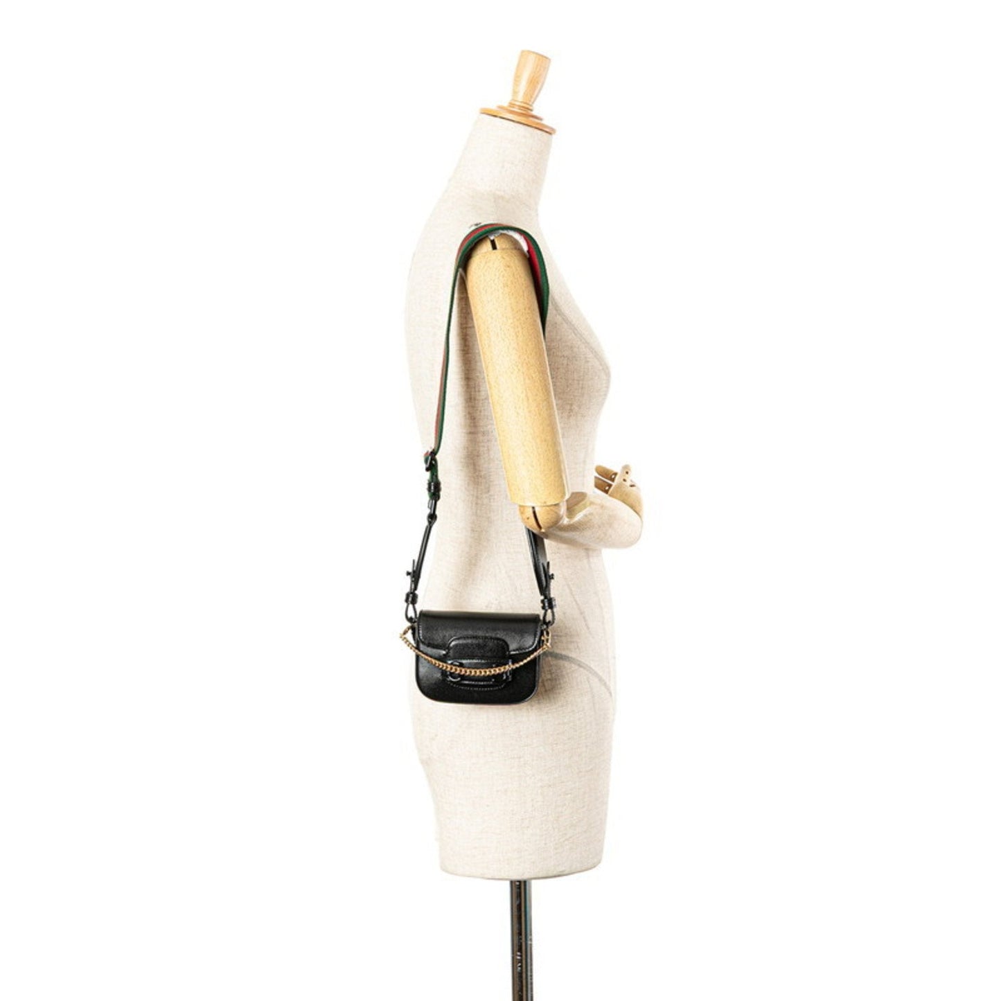Gucci Black Pvc Leather Shoulder Bag ( )