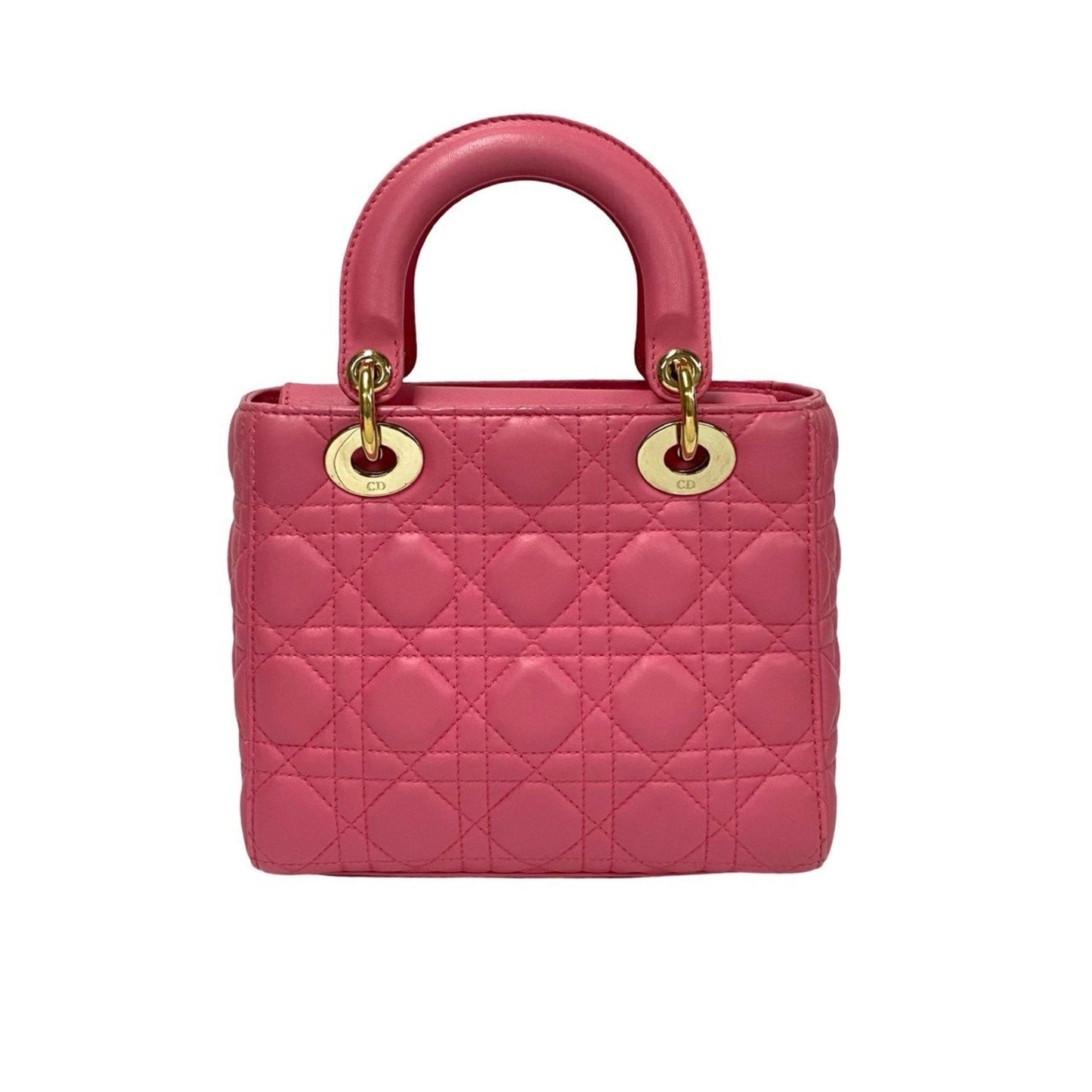 Christian Dior Pink Leather Handbag Shoulder Bag ()