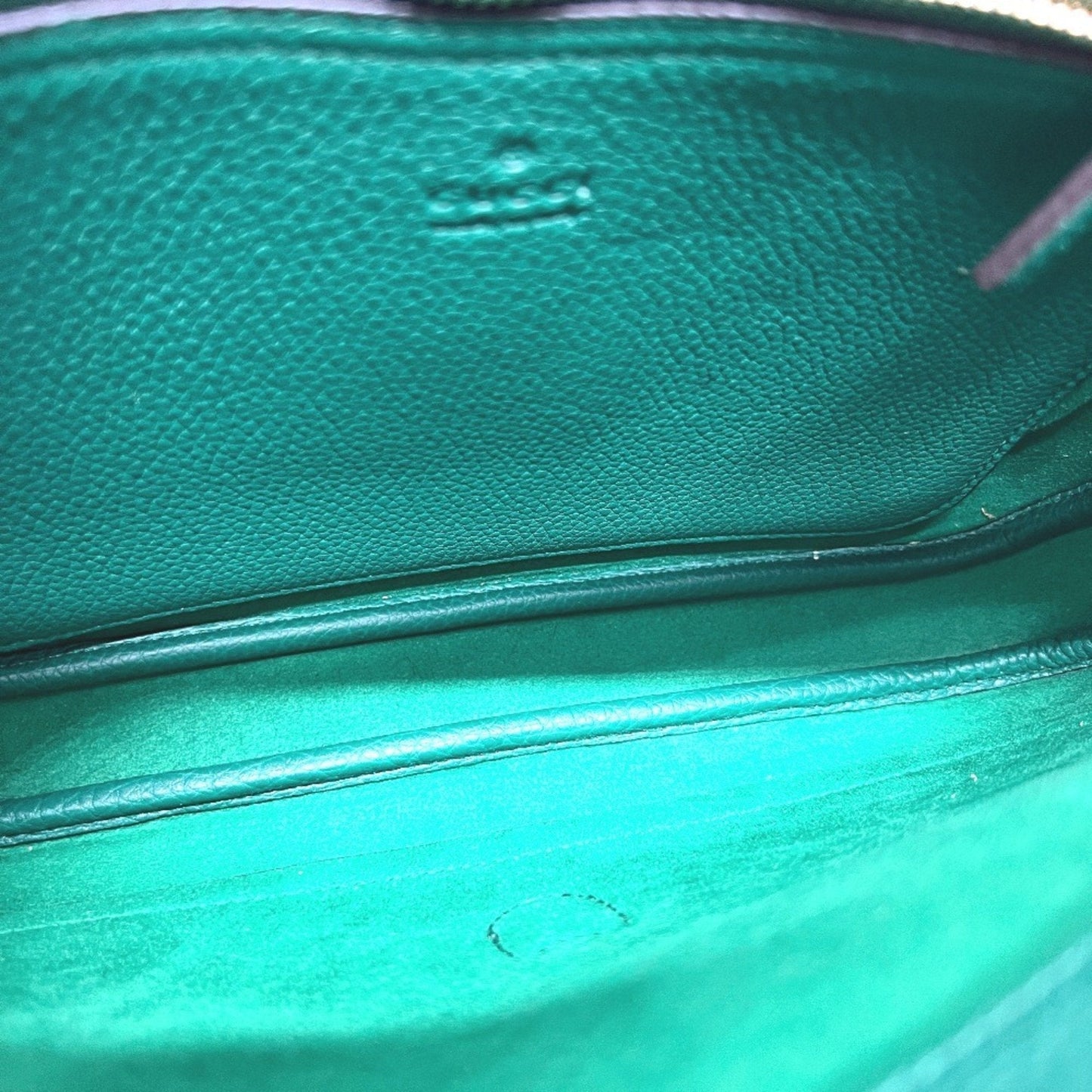 Gucci Green Leather Shoulder Bag ( )
