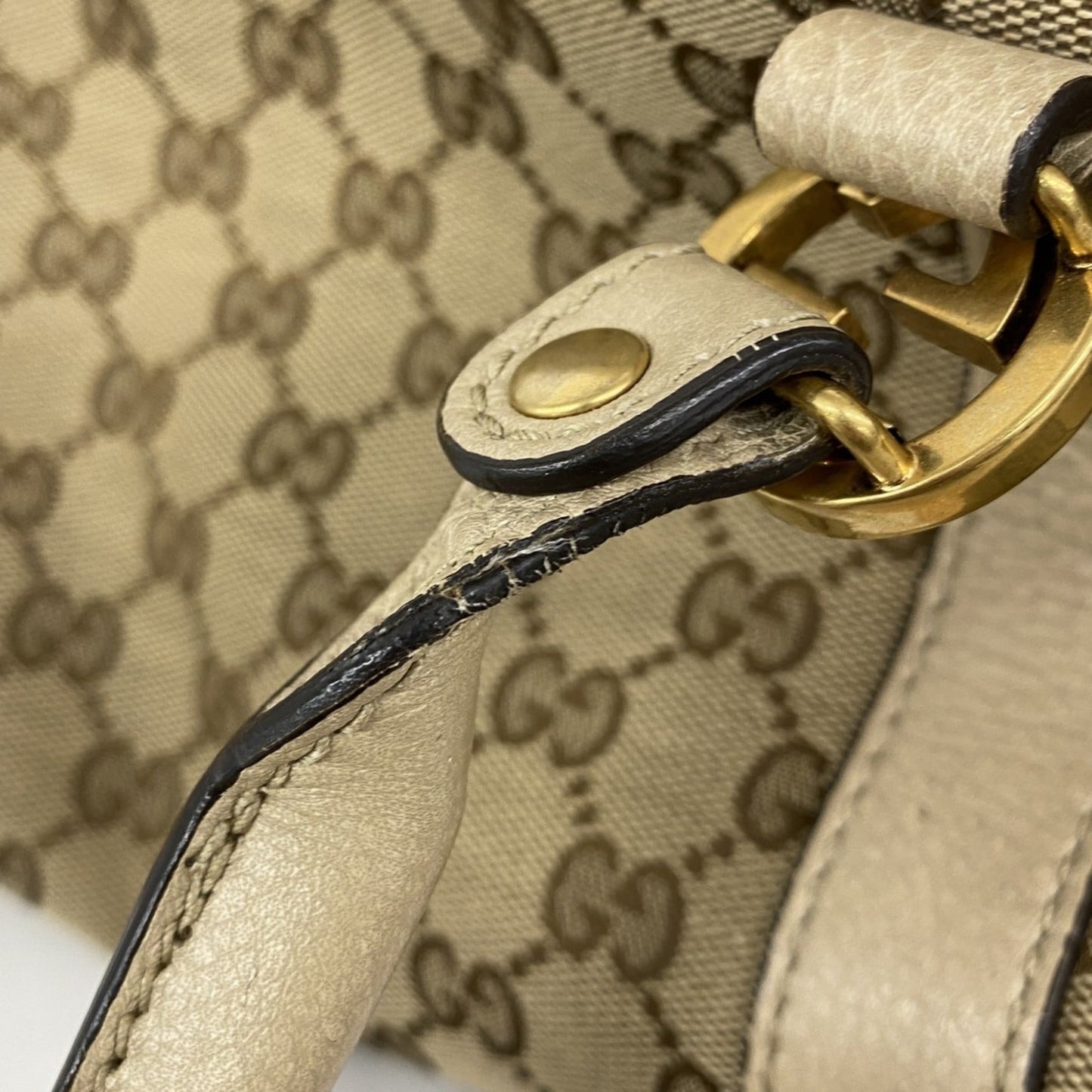 Gucci Beige Canvas Tote Bag ( )