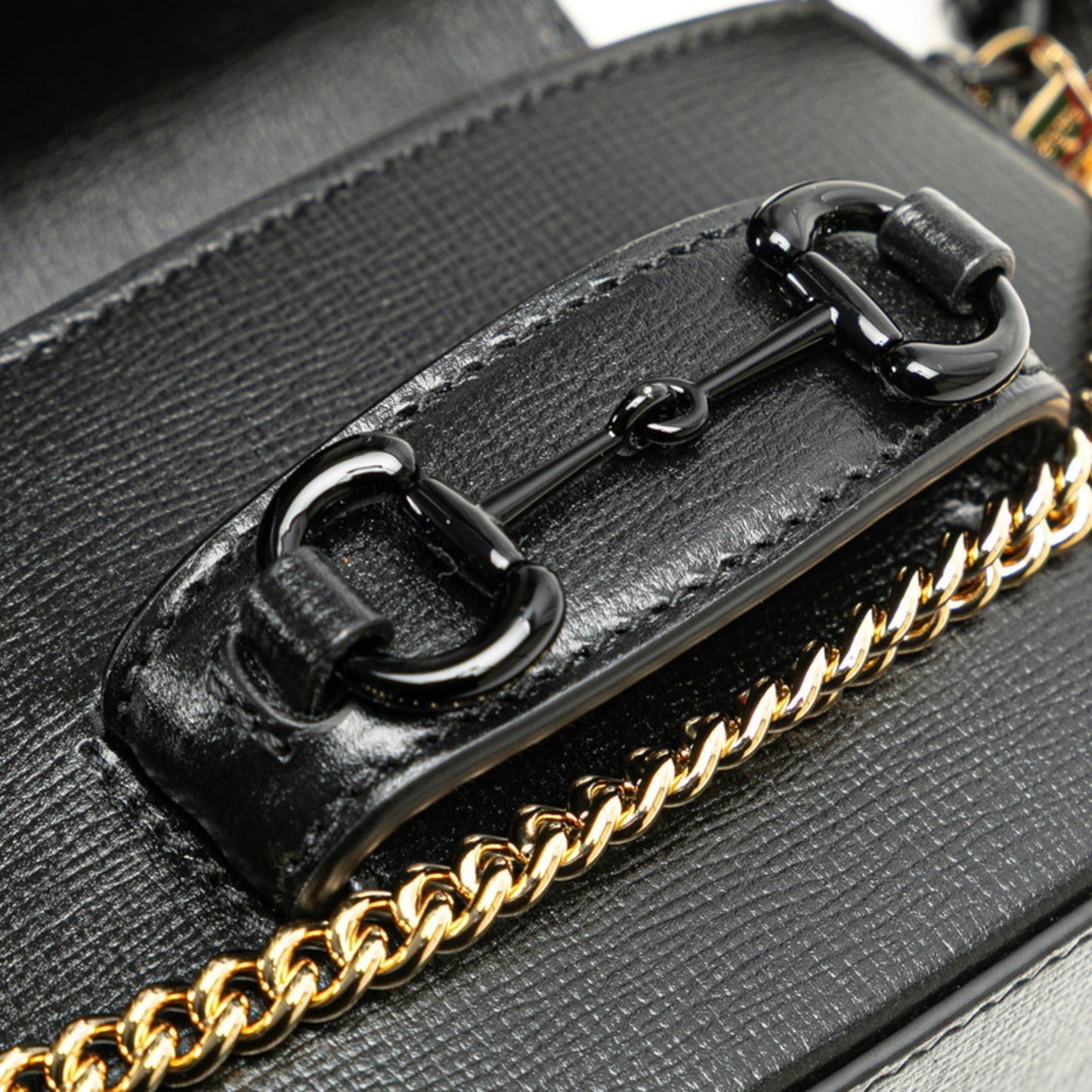 Gucci Black Pvc Leather Shoulder Bag ( )