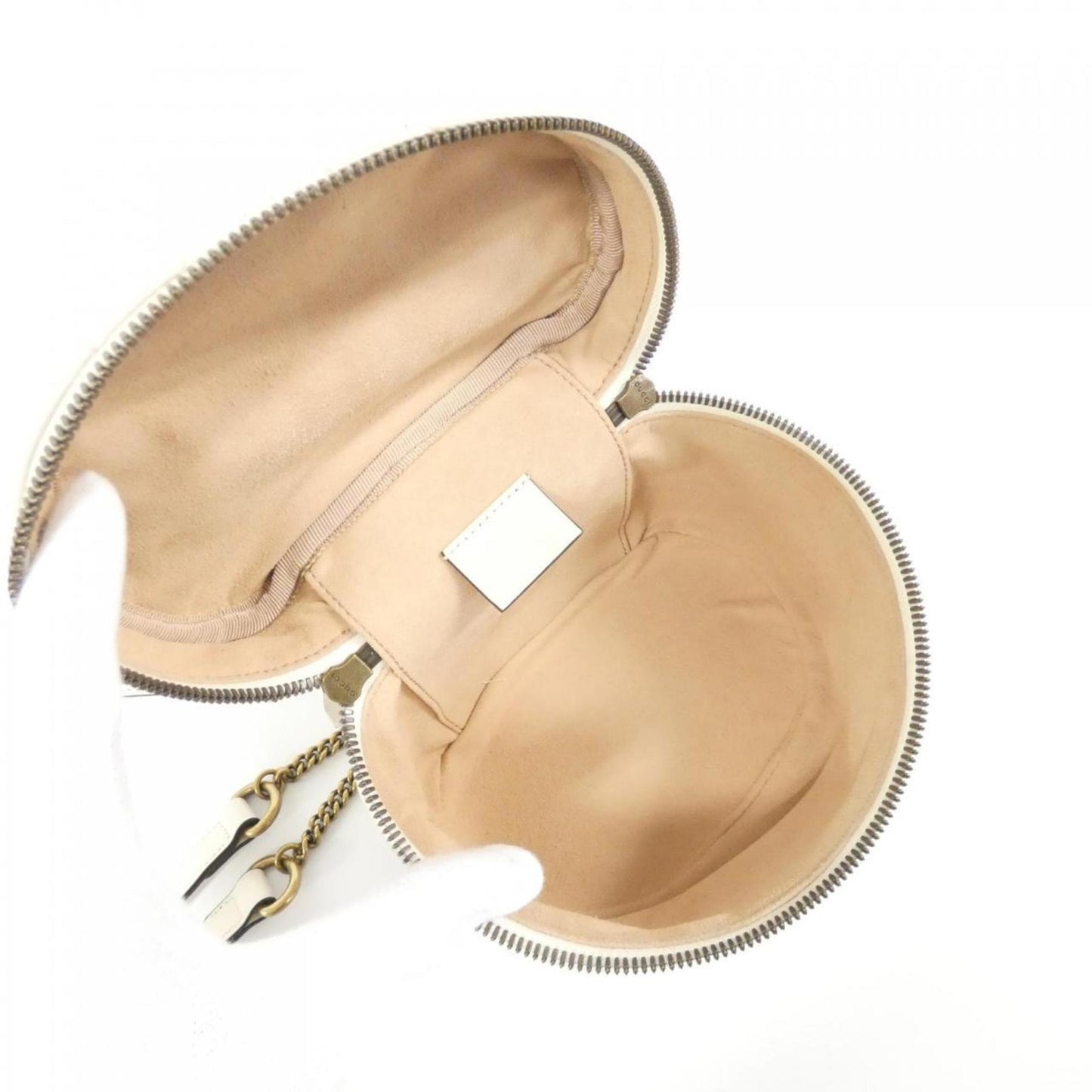 Gucci Off-White Leather Backpack ( )